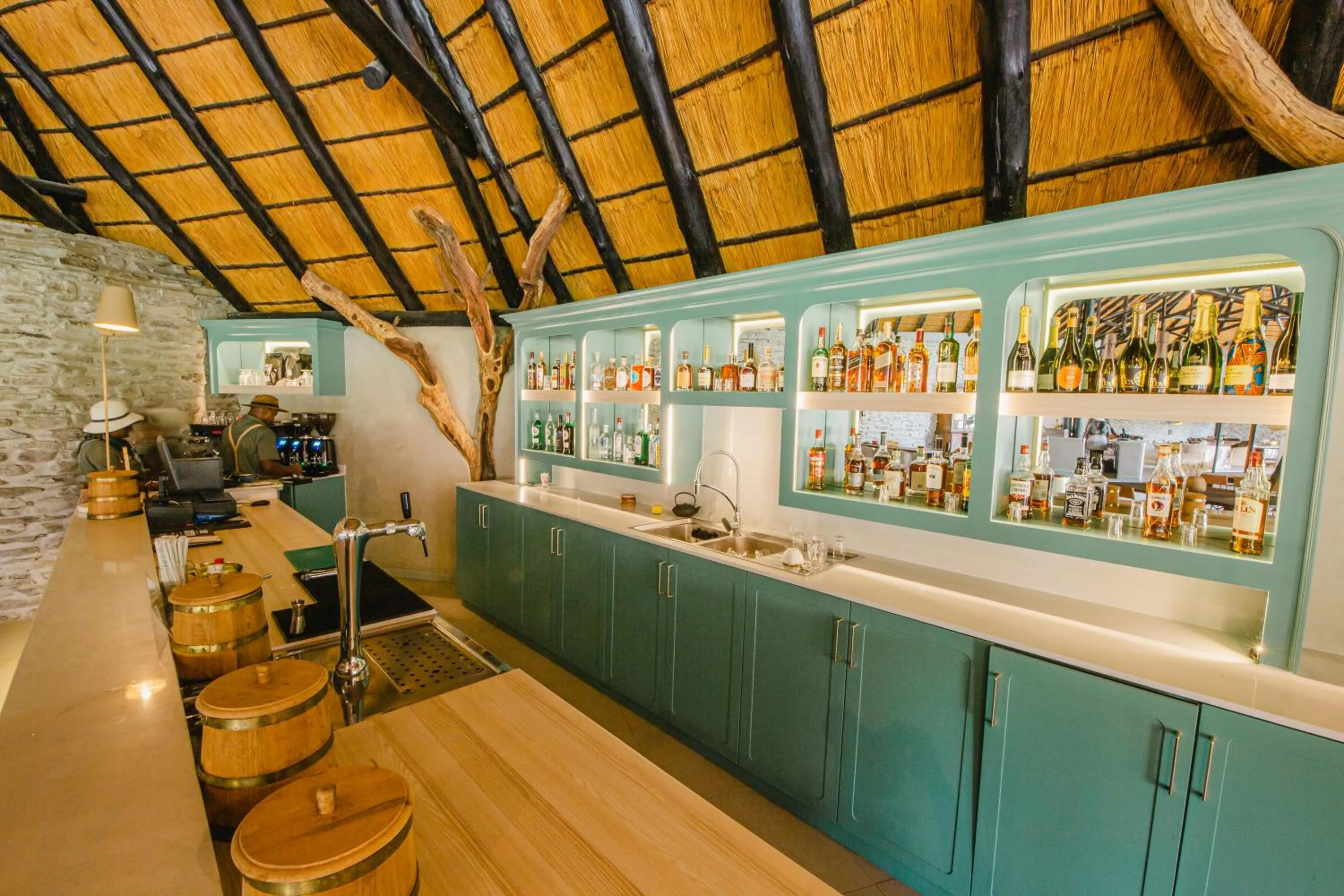 Lounge or bar in Okapuka Safari Lodge