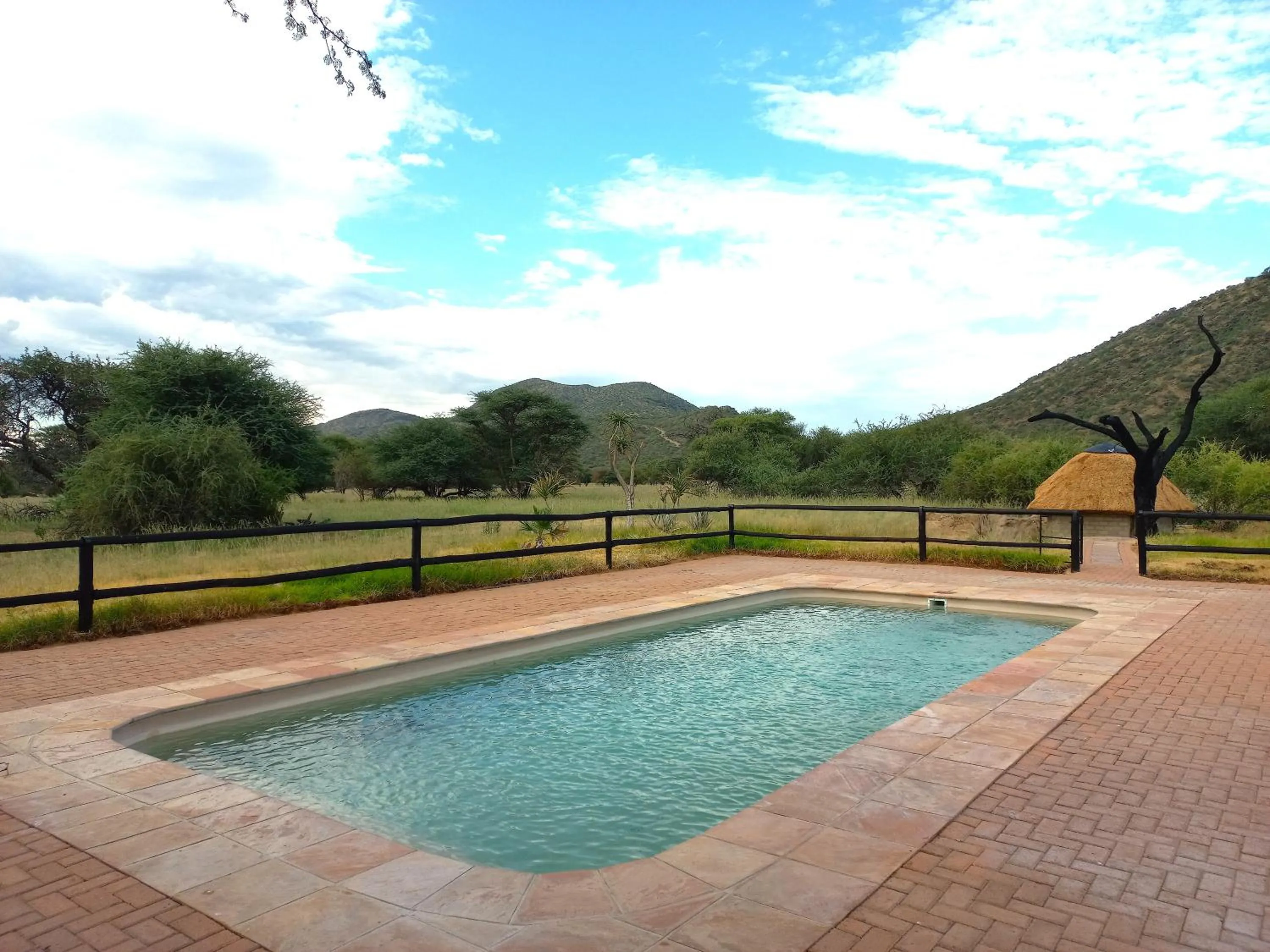Swimming pool in Okapuka Safari Lodge