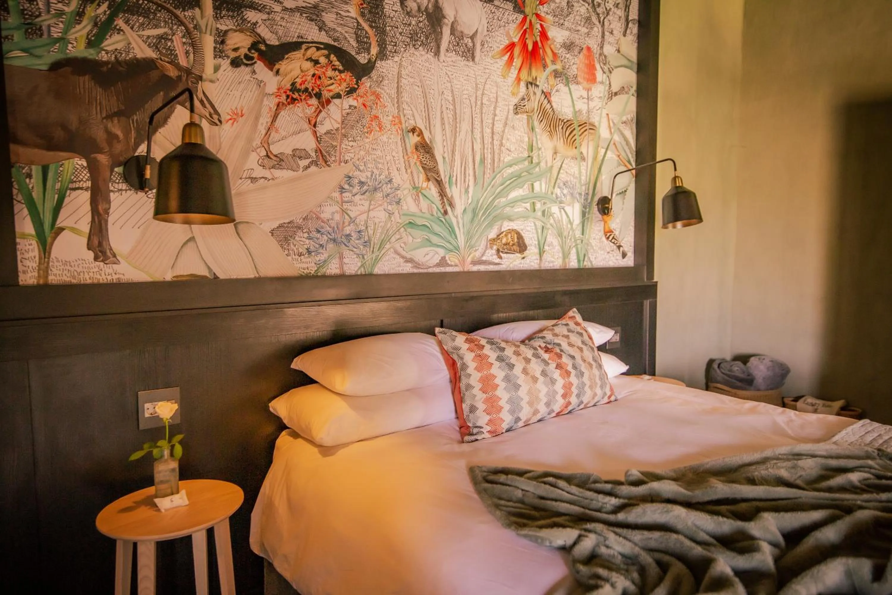 Bed in Okapuka Safari Lodge