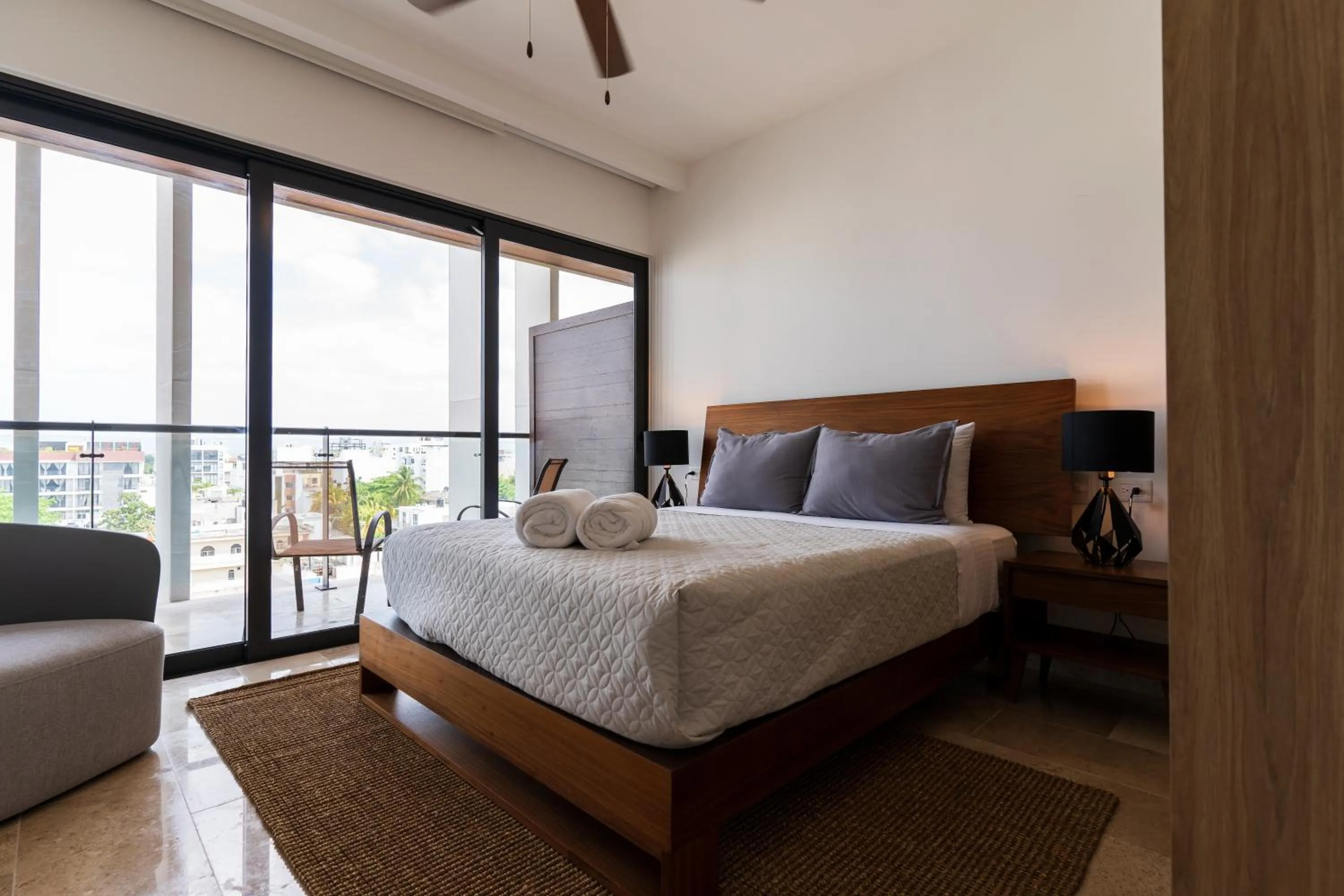 Bedroom, Bed in New & Equipped Apartment Steps From The Beach With Pool Jacuzzi By Yeah