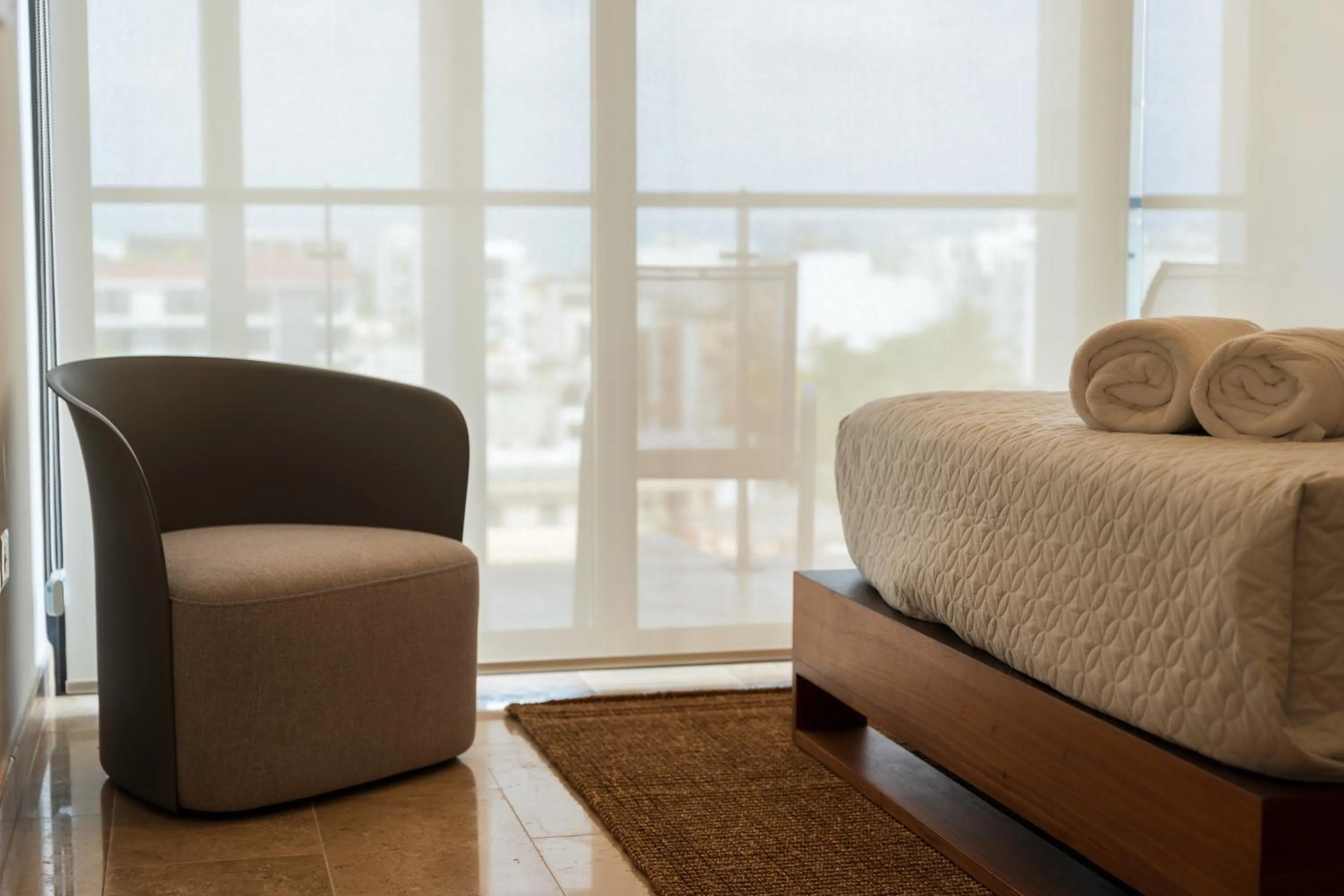 Living room, Bed in New & Equipped Apartment Steps From The Beach With Pool Jacuzzi By Yeah