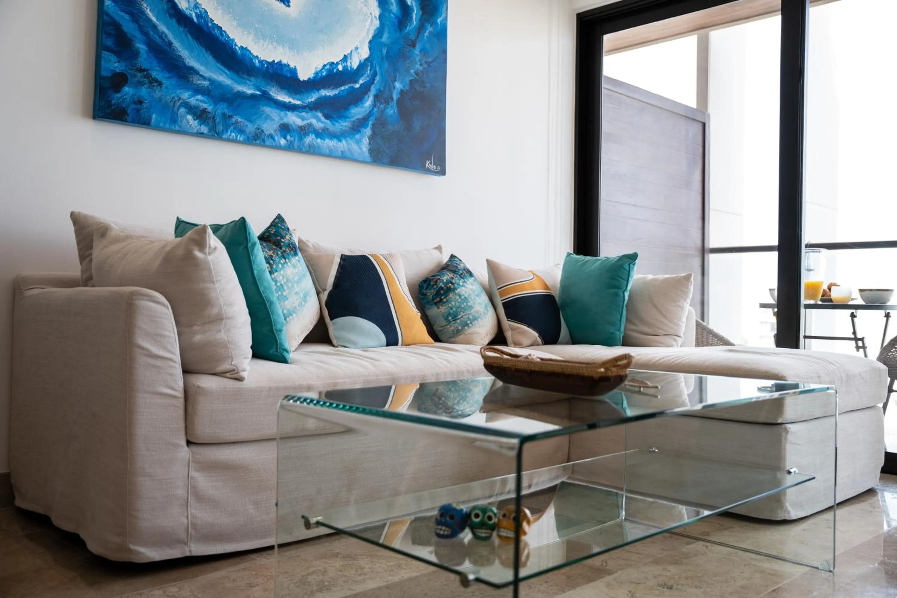 Living room in New & Equipped Apartment Steps From The Beach With Pool Jacuzzi By Yeah