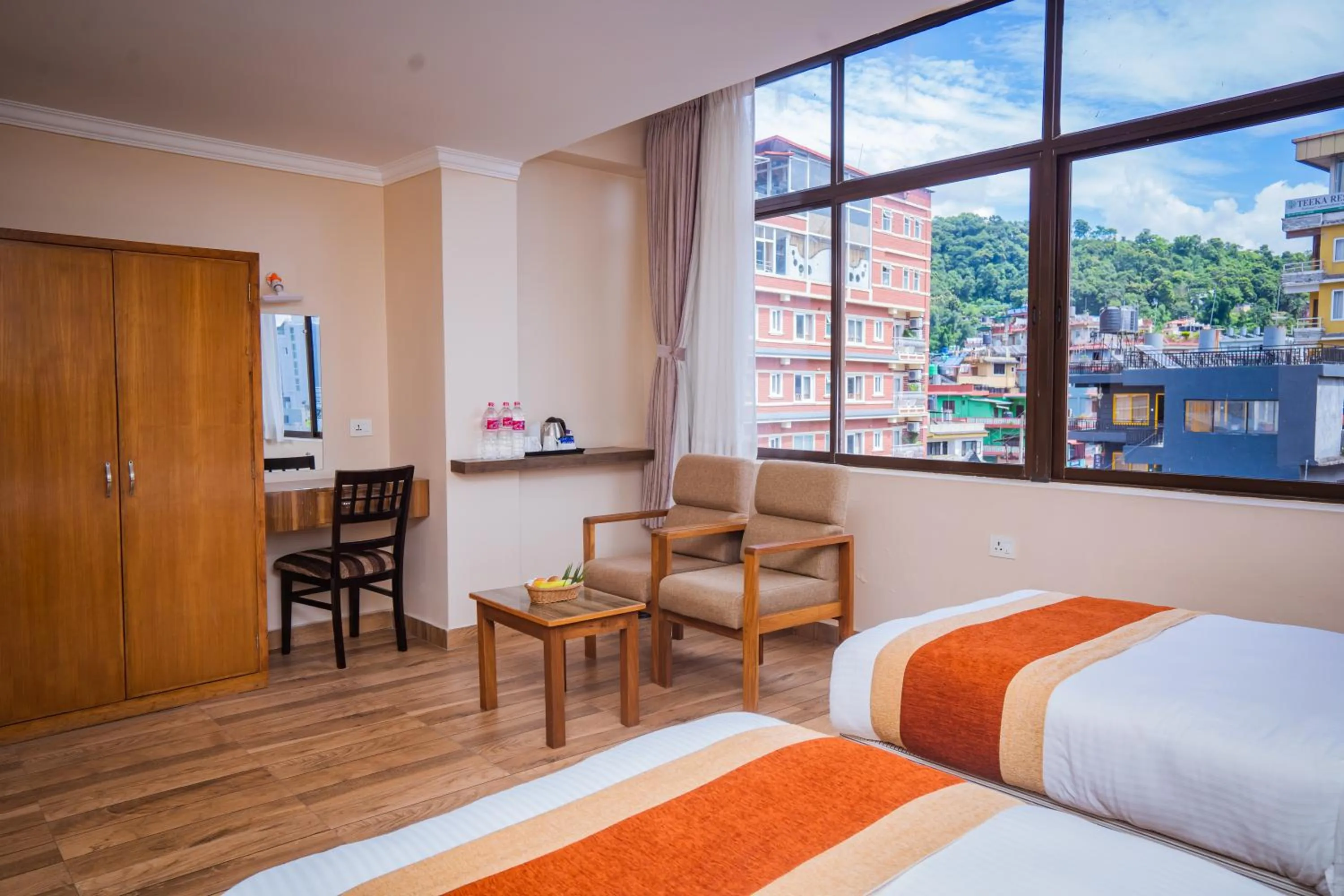 Bed in Hotel Fewa Camp