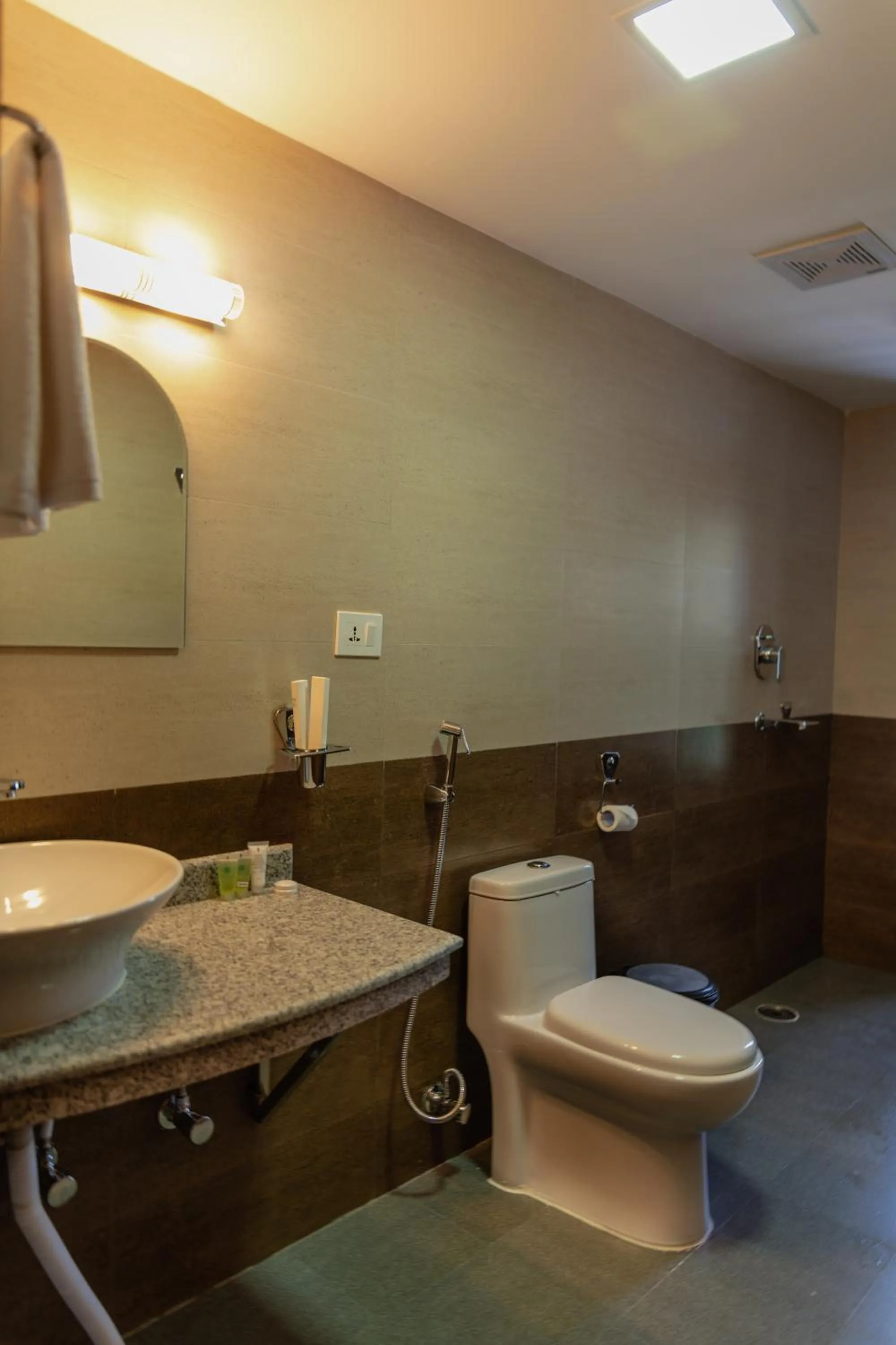 Toilet in Hotel Fewa Camp