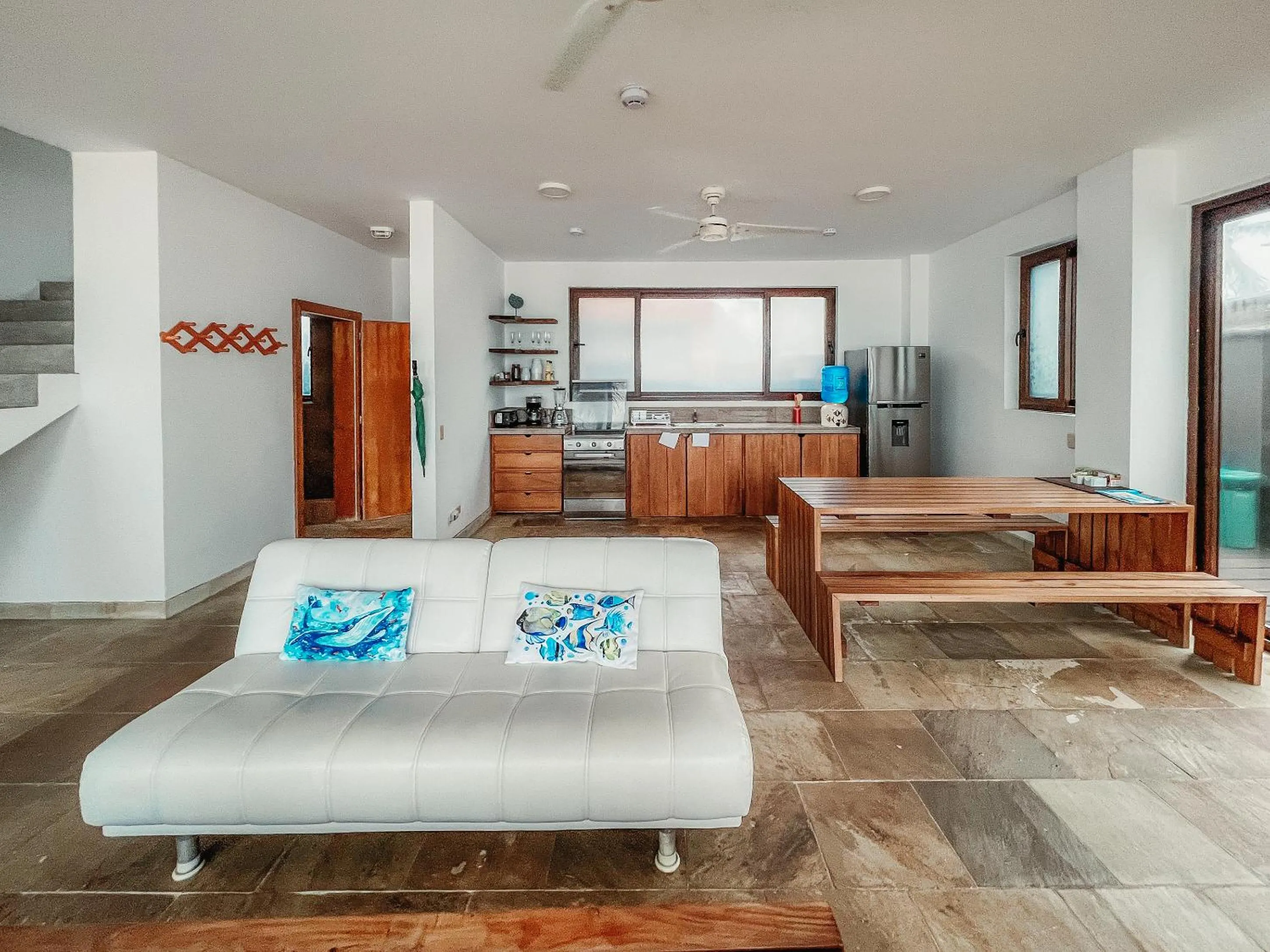 Bed in Mi Playa Galapagos Beachfront Apartments