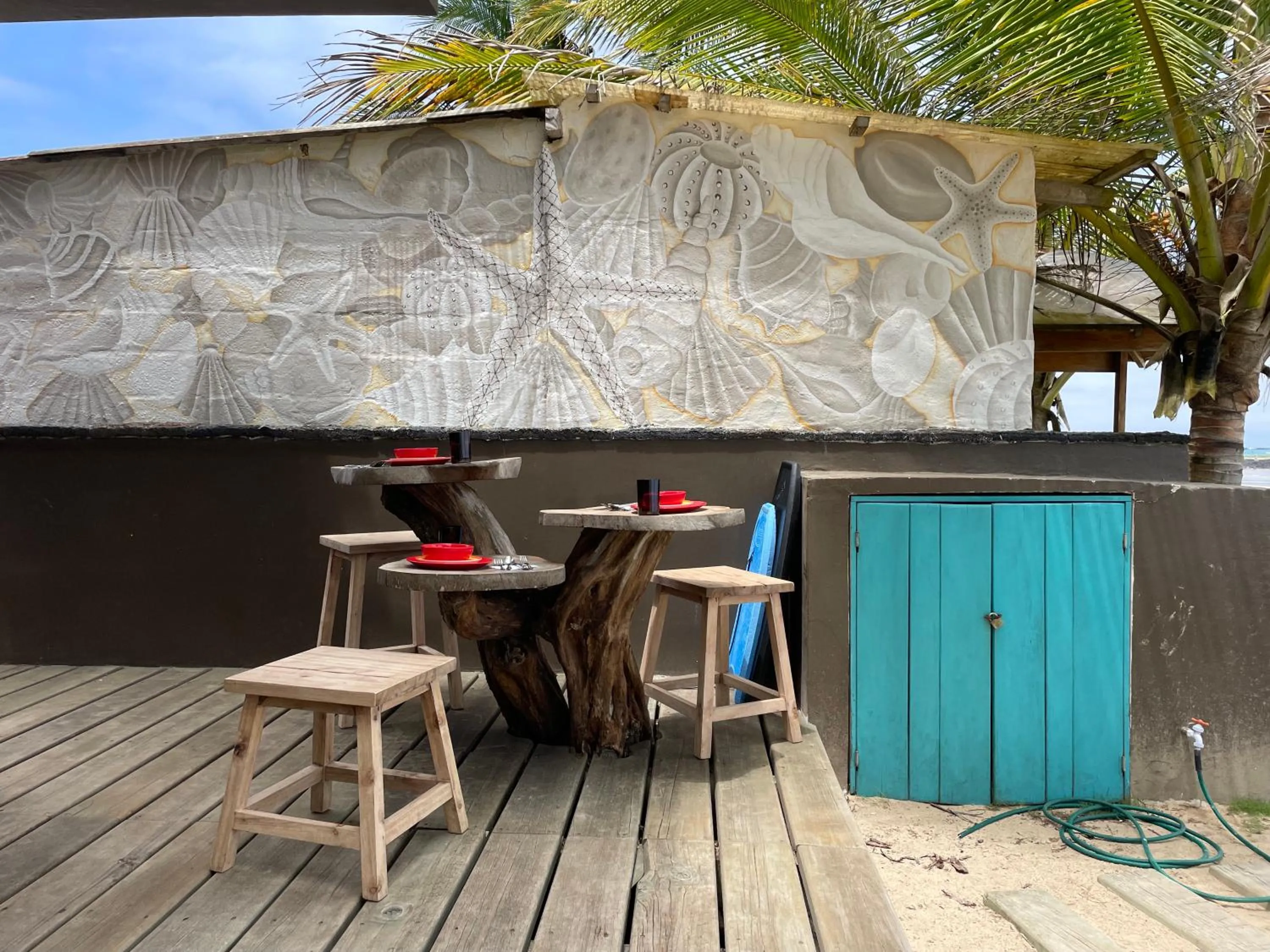 Patio in Mi Playa Galapagos Beachfront Apartments