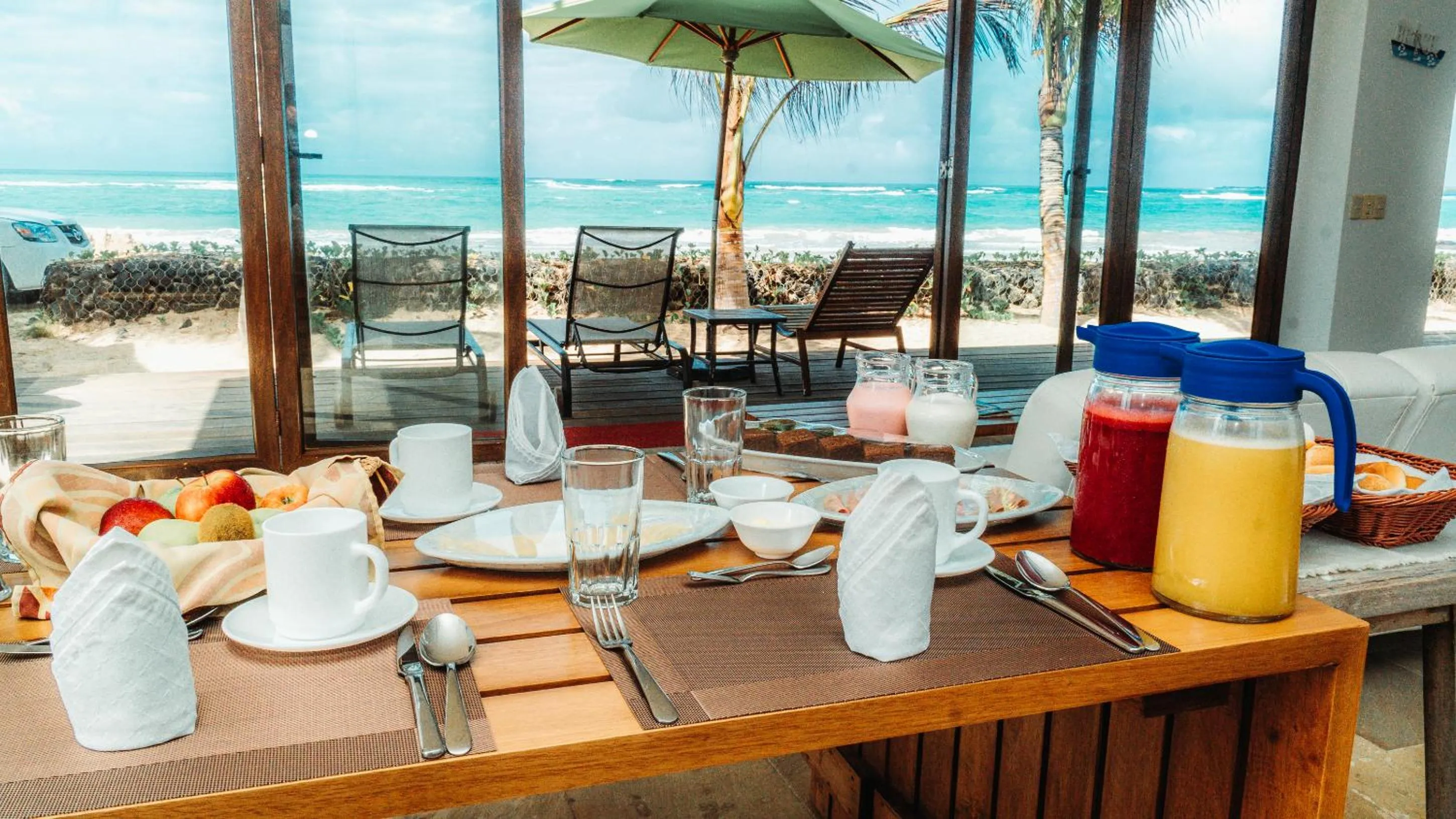 Patio in Mi Playa Galapagos Beachfront Apartments