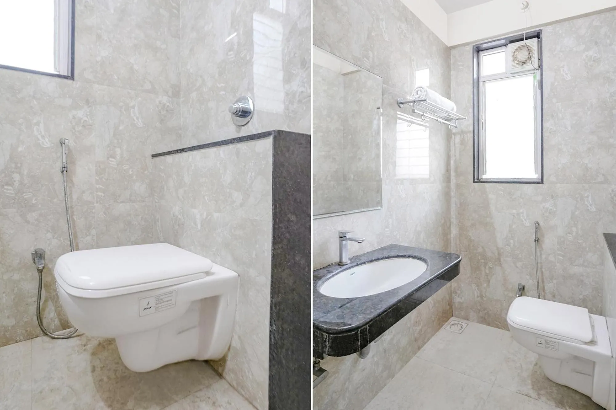 Bathroom in FabHotel Rudra Residency - Nr Medicover hospital