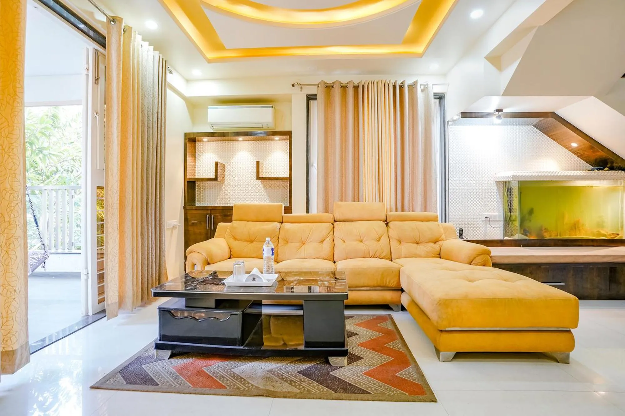 Seating area in FabHotel Rudra Residency - Nr Medicover hospital