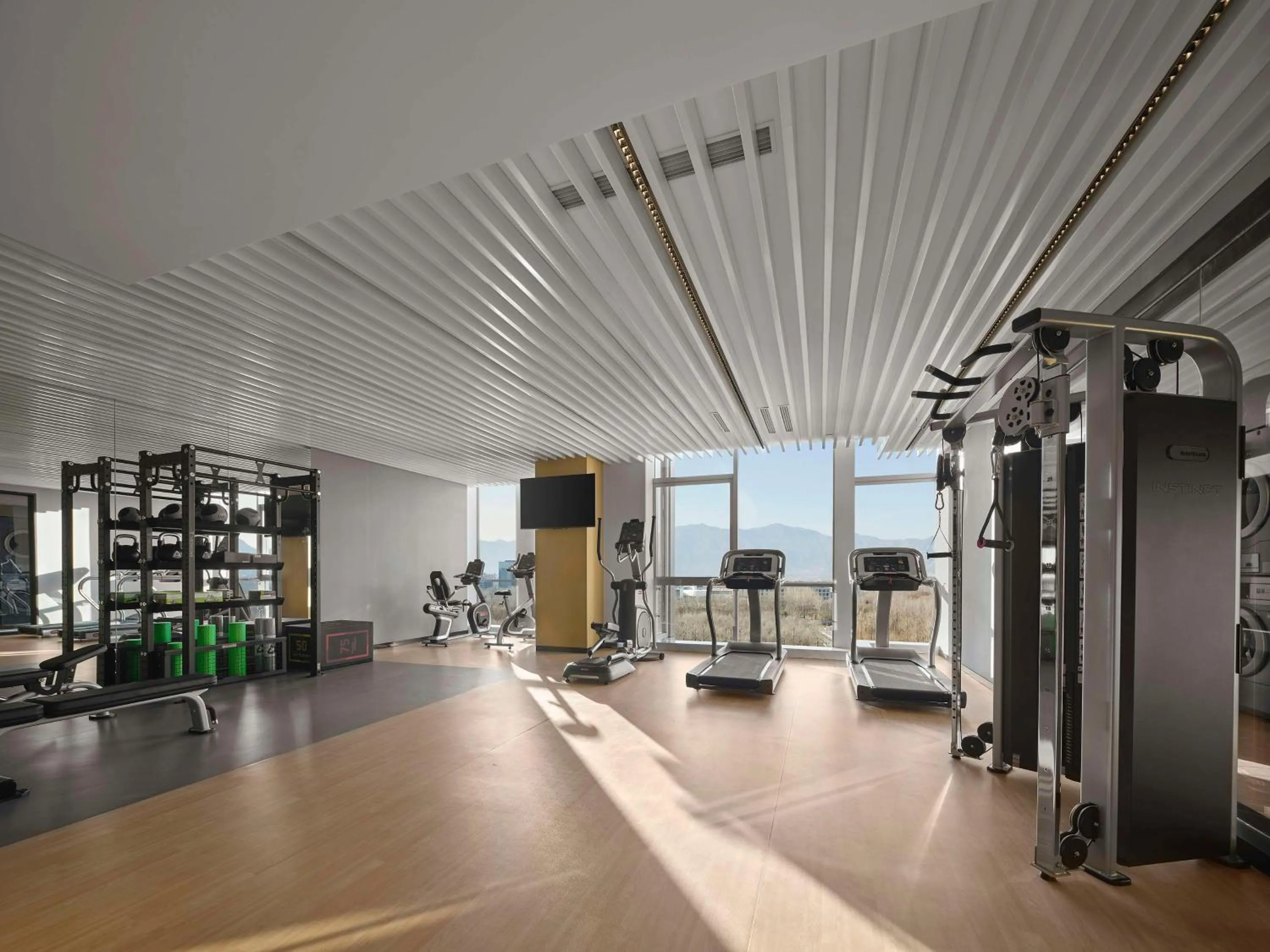 Fitness centre/facilities in Hilton Garden Inn Beijing Haidian Daoxiang Lake