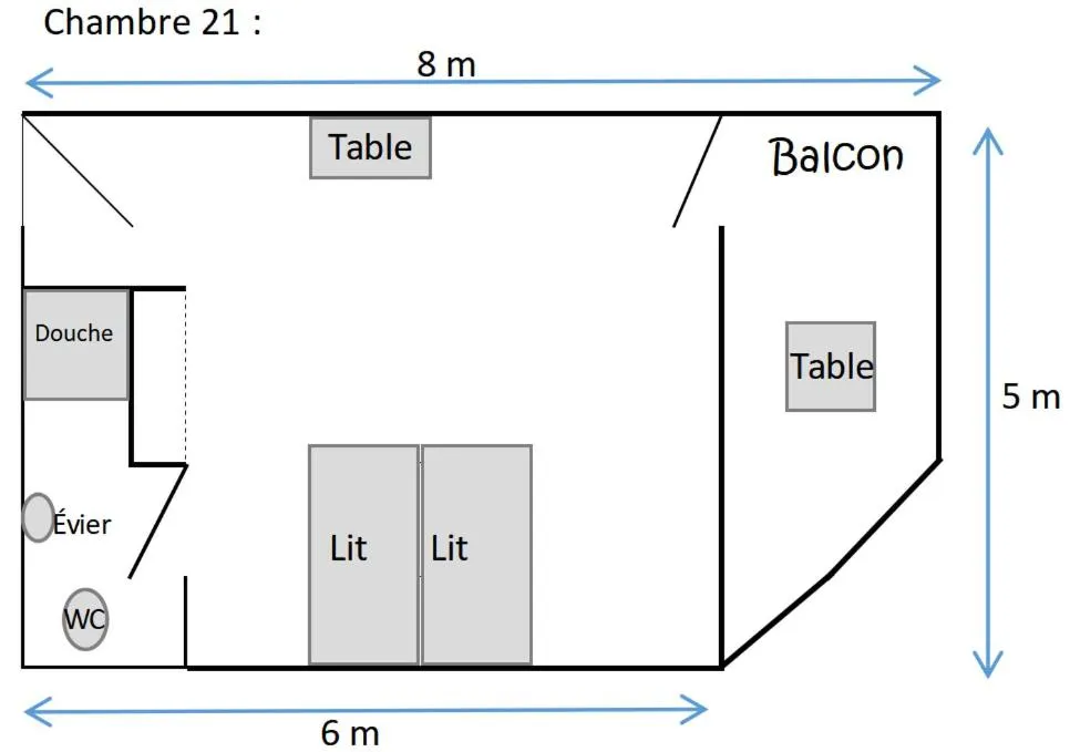 Floor plan in Centre Lucien Botovasoa