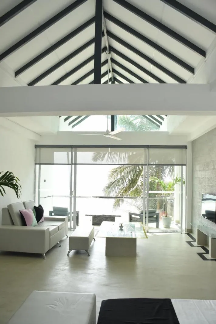 Balcony/Terrace in Josan Villa with a Glorious Beach and Sea View