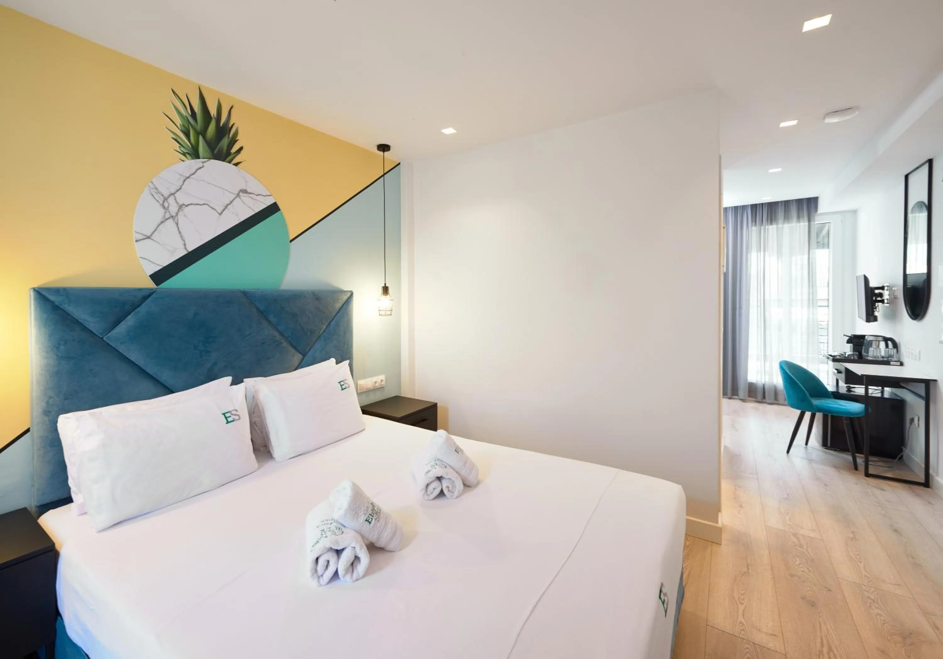 Bed in Urban Elephant Suites