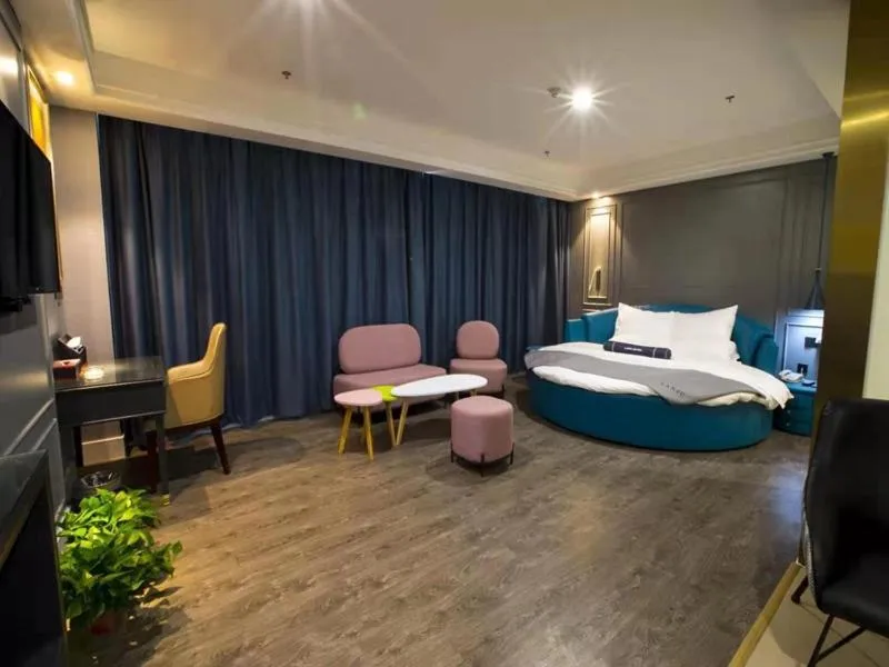 Bed in LanOu Hotel Ningyang Qixian Road Yizhong