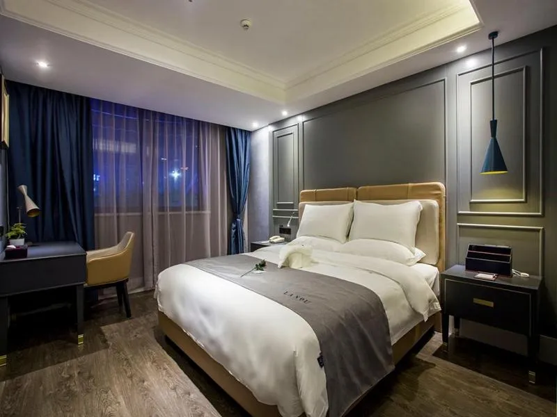 Bed in LanOu Hotel Ningyang Qixian Road Yizhong