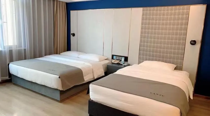 Bed in LanOu Hotel Linyi Lanling Agricultural Park