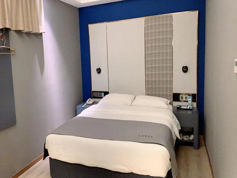 Bed in LanOu Hotel Linyi Lanling Agricultural Park