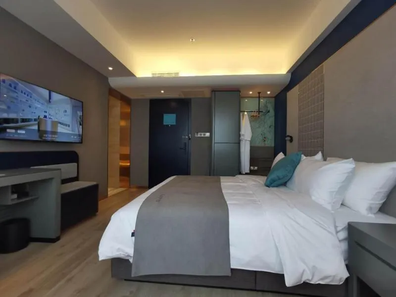 Bed in LanOu Hotel Shijiazhuang Luquan Zoo Scenic Spot