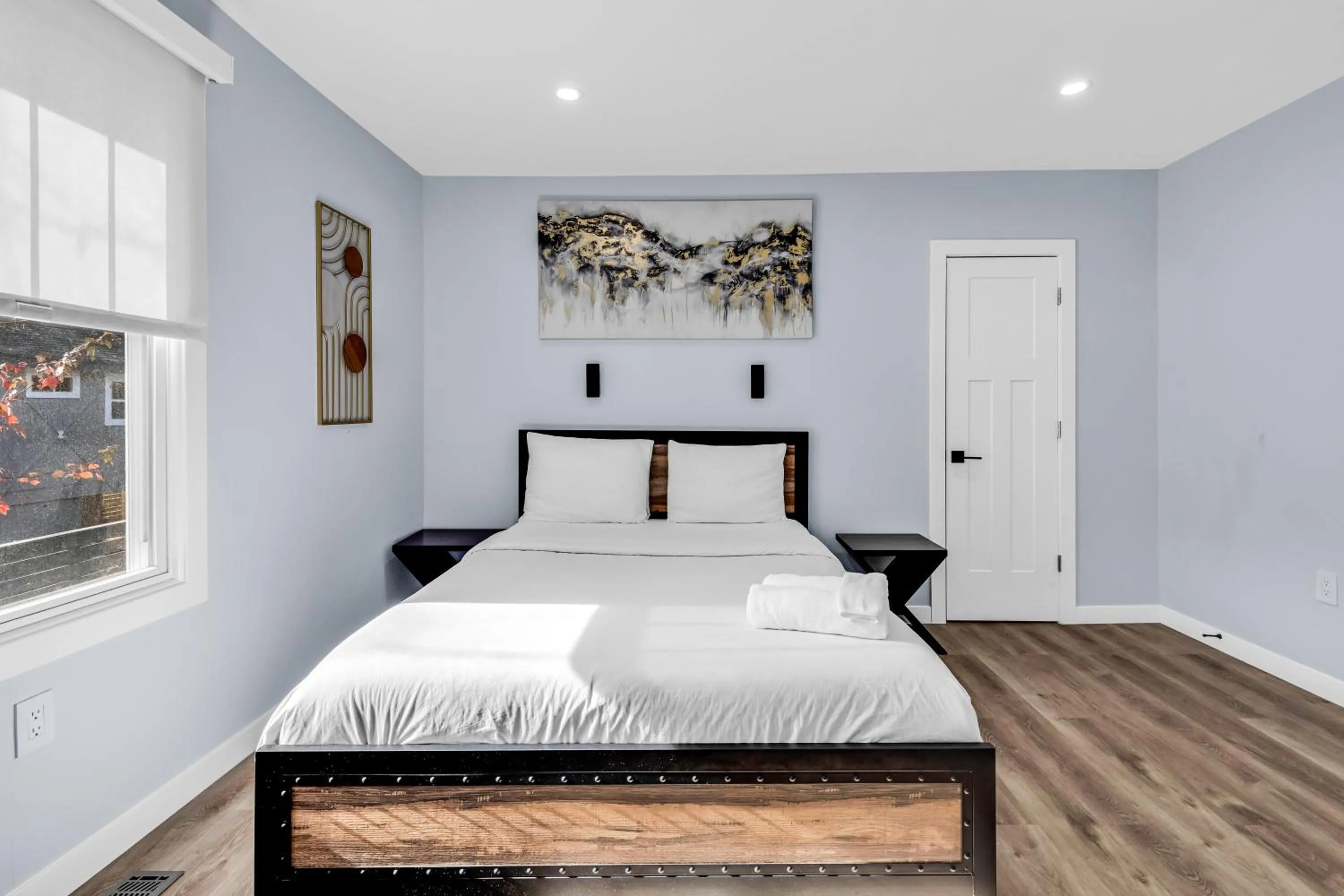 Bedroom, Bed in Luxury 3BR House in Charlotte