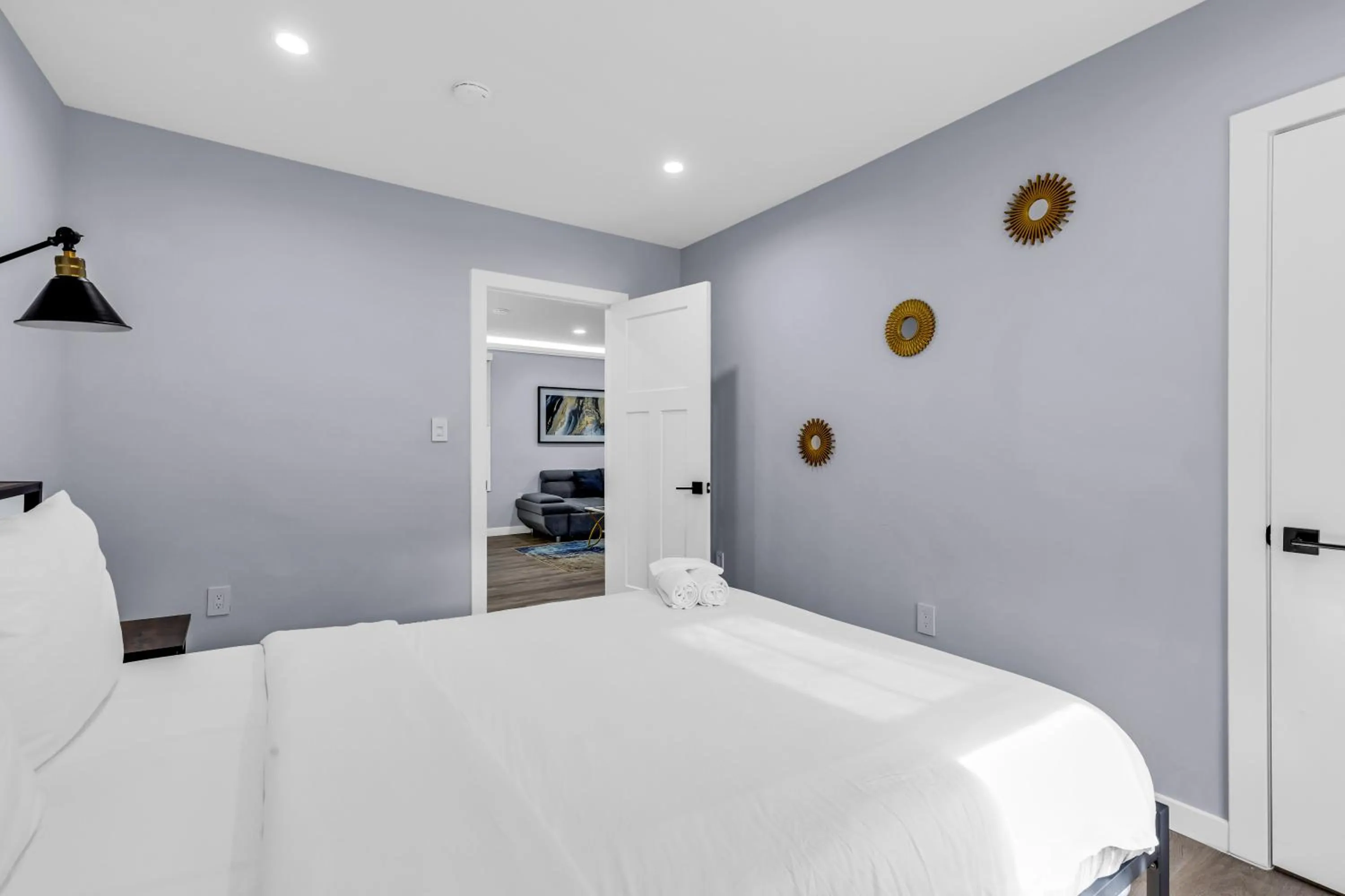 Bedroom, Bed in Luxury 3BR House in Charlotte