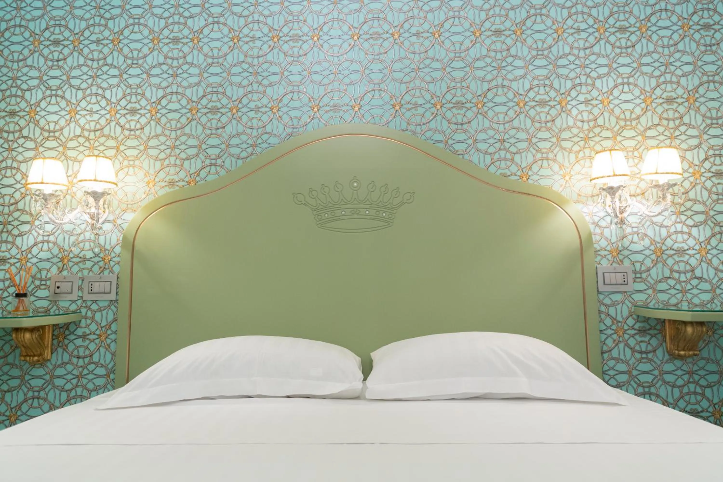 Bed in Leucosya Luxury Rooms