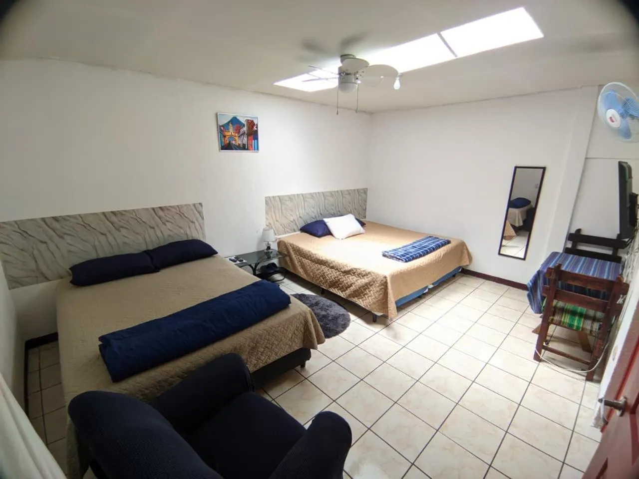 Bed in Hotel Bluehouse