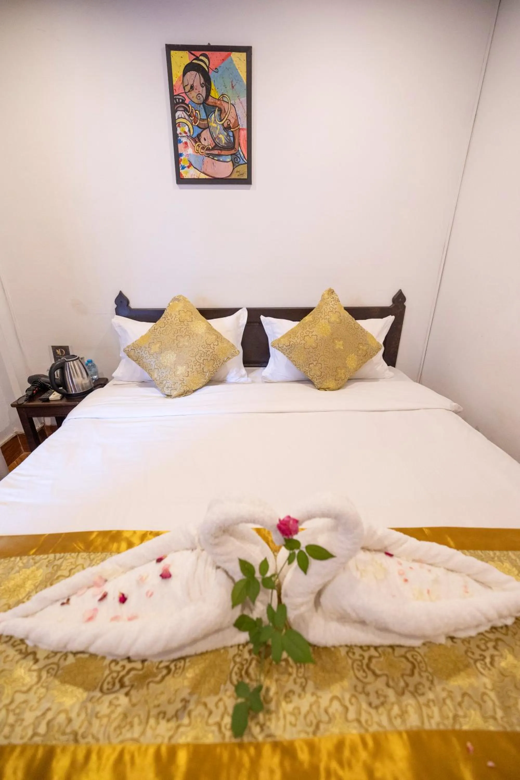 Bed in Mekong Chidlatda Villa