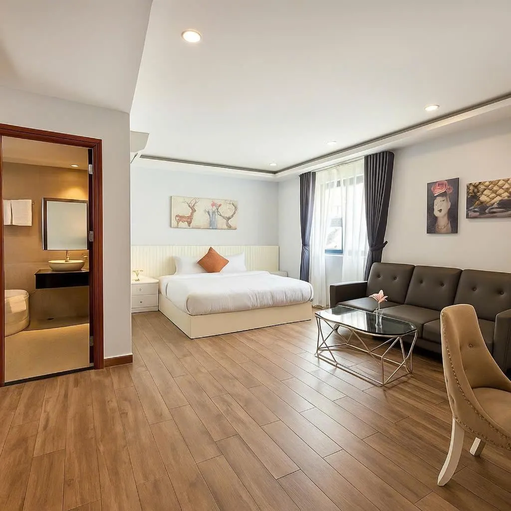 Bed in BALLANTINE HOTEL Phu My Hung- SECC