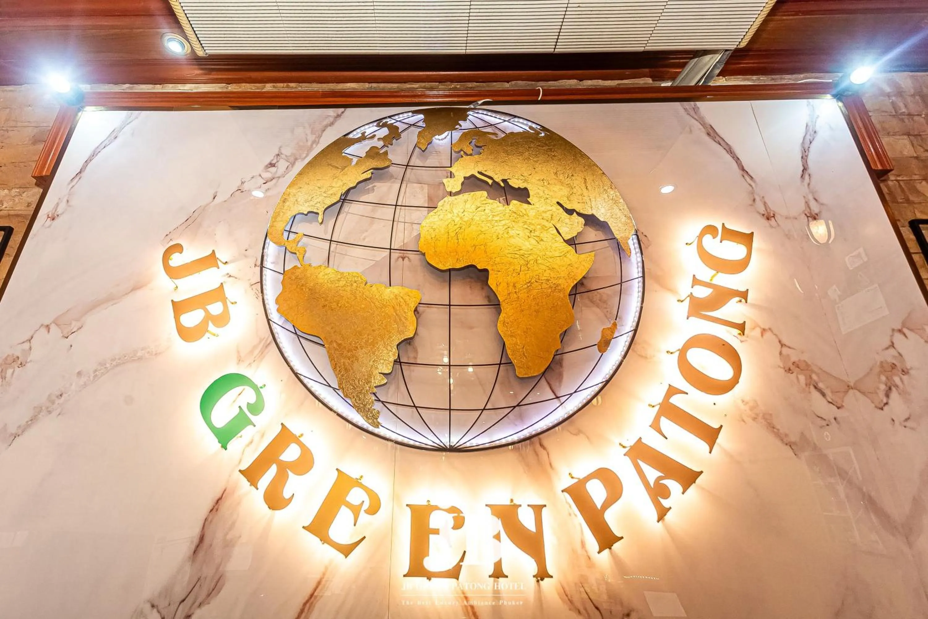 Logo/Certificate/Sign in JB Green Hotel Patong