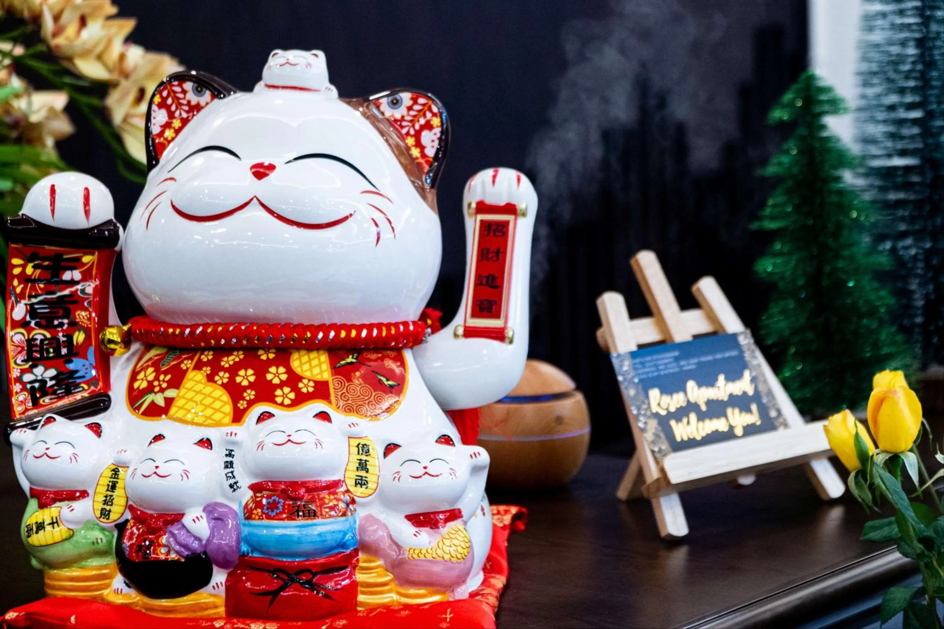 Decorative detail in Rosee Apartment Hotel