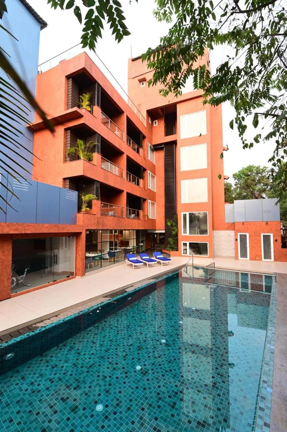 Swimming pool, Property Building in Aiden by Best Western Vagator Goa