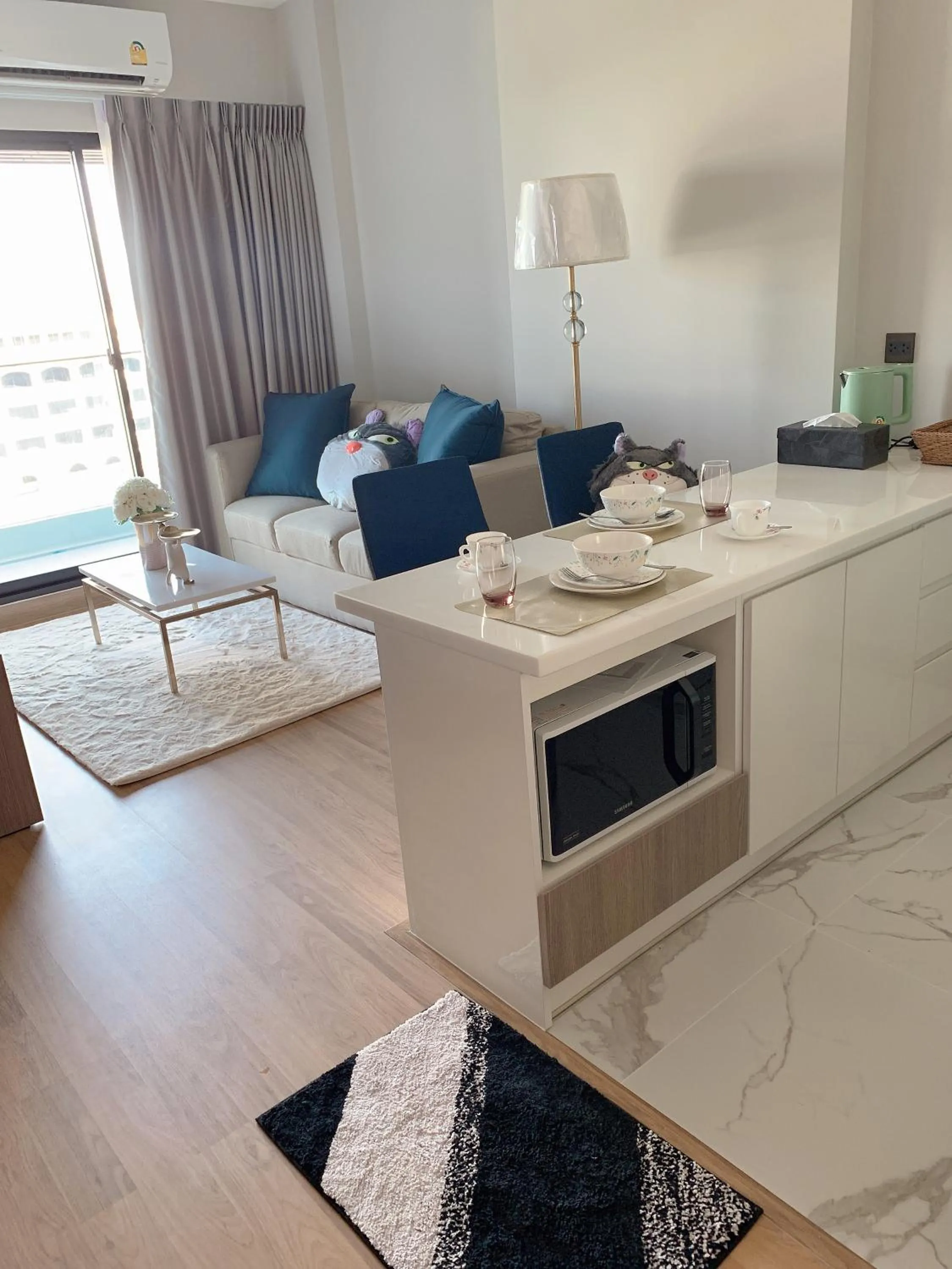 Living room in Astra Sky River Condo