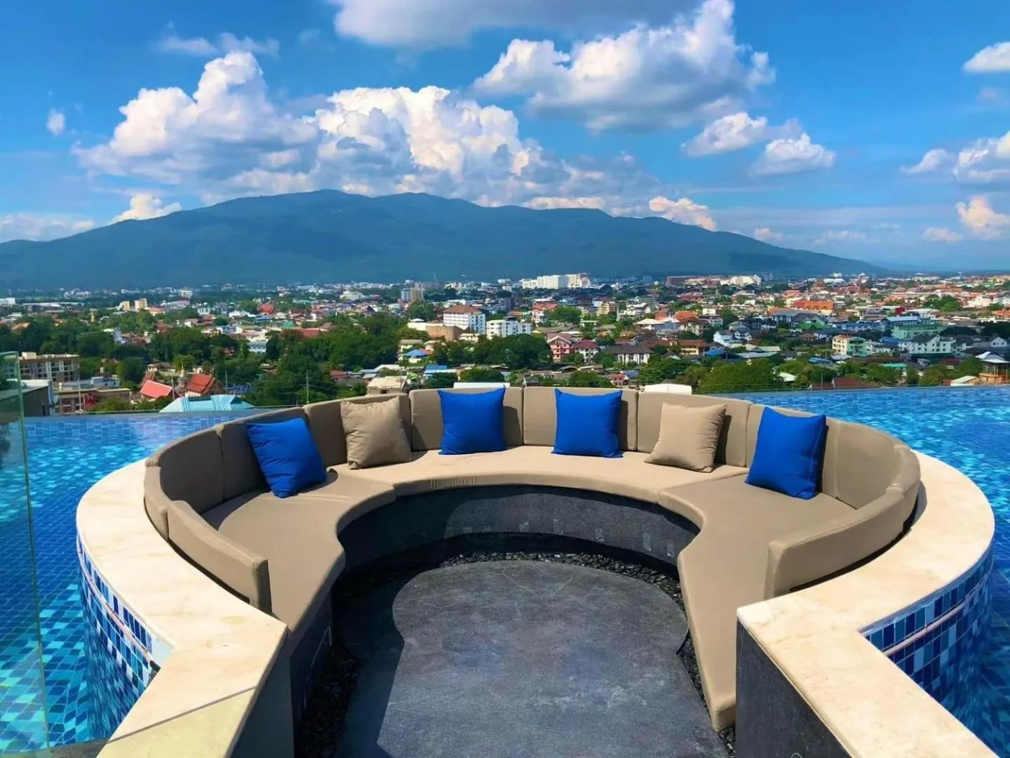 Swimming pool in Astra Sky River Condo