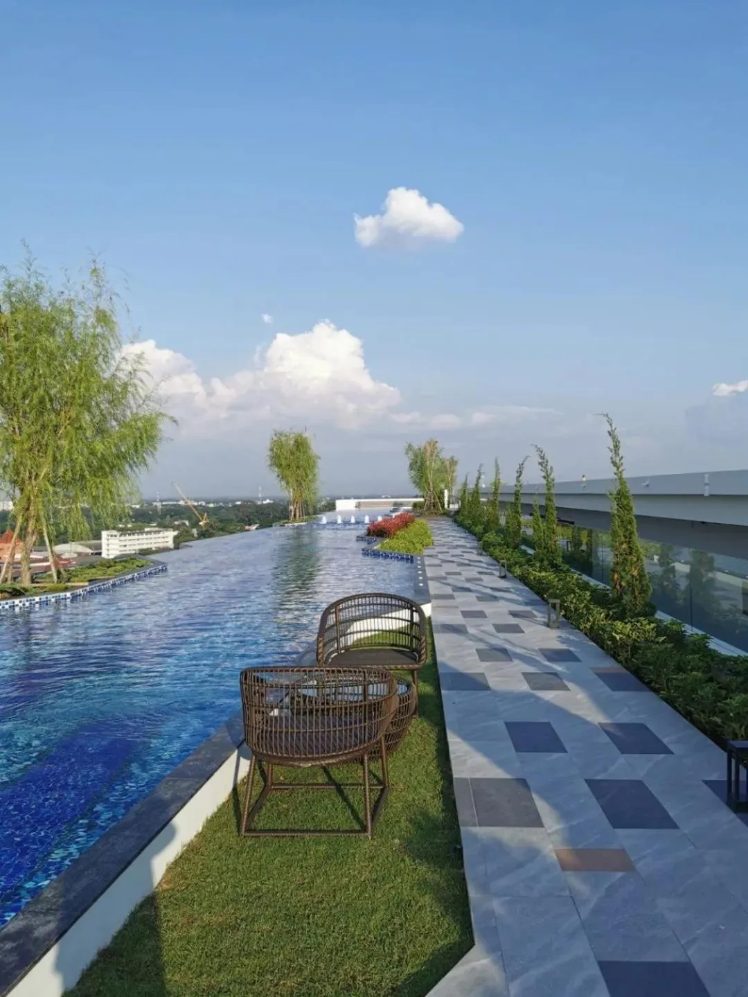 Swimming pool in Astra Sky River Condo