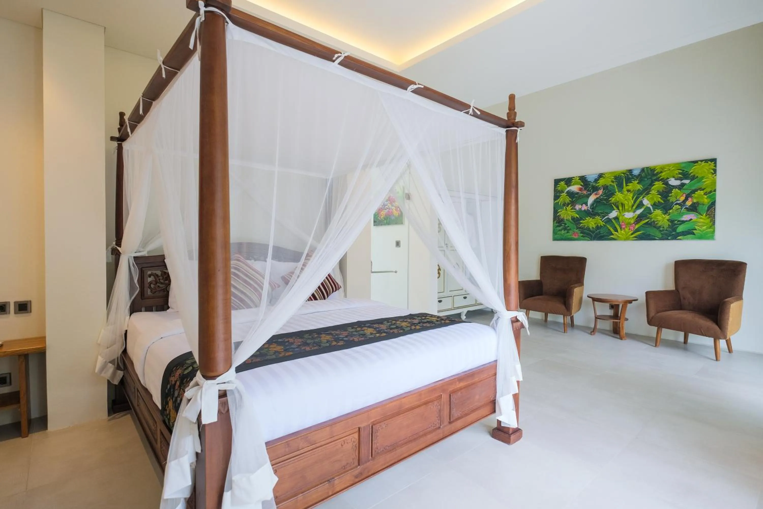 Bedroom, Bed in The Lavana Villa Puri Hawila Jimbaran - 5 Bedroom Villa