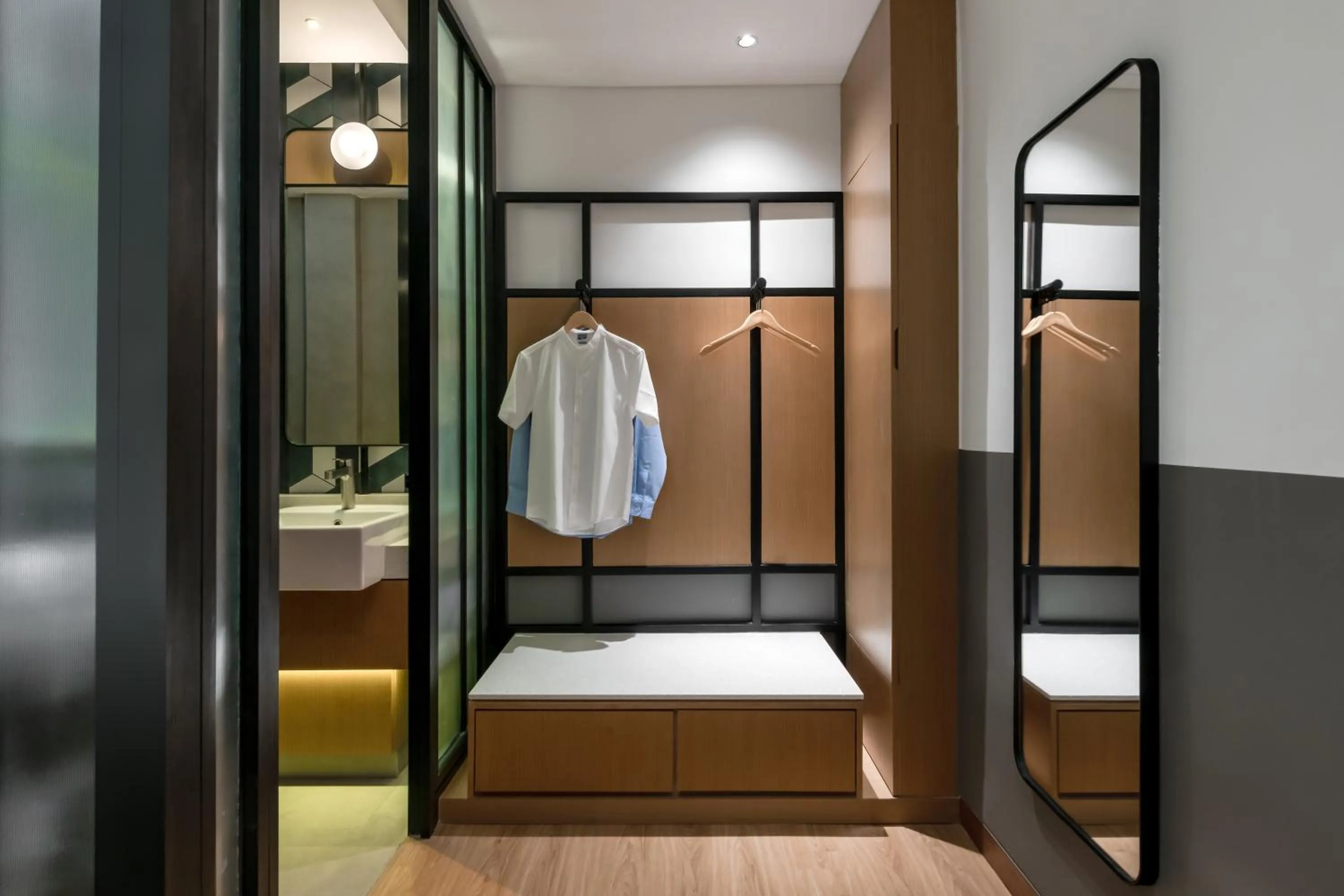 Bathroom, Bed in Citadines Connect Georgetown Penang