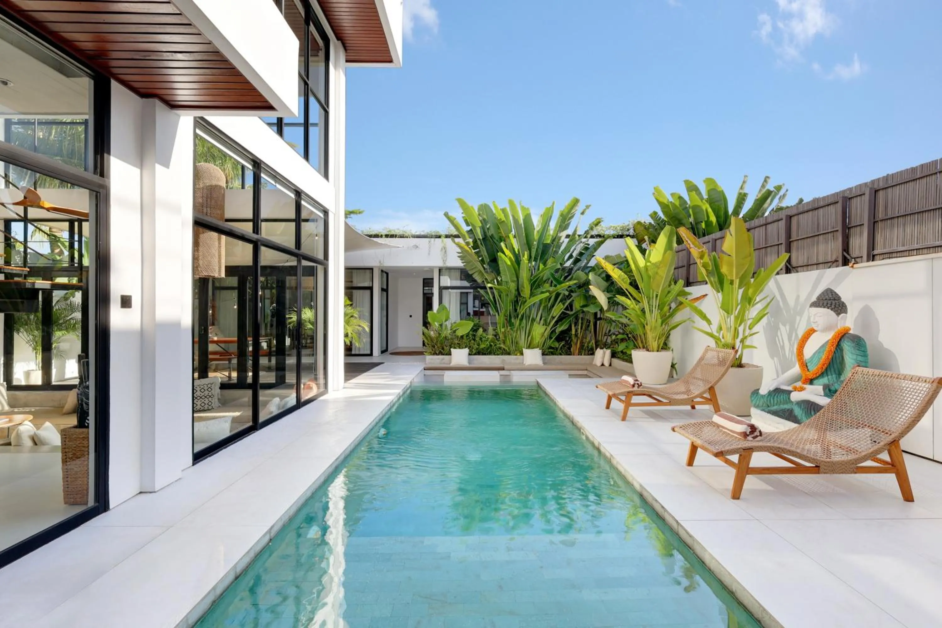 Pool view in Baliwood Residence Villas by BREIG