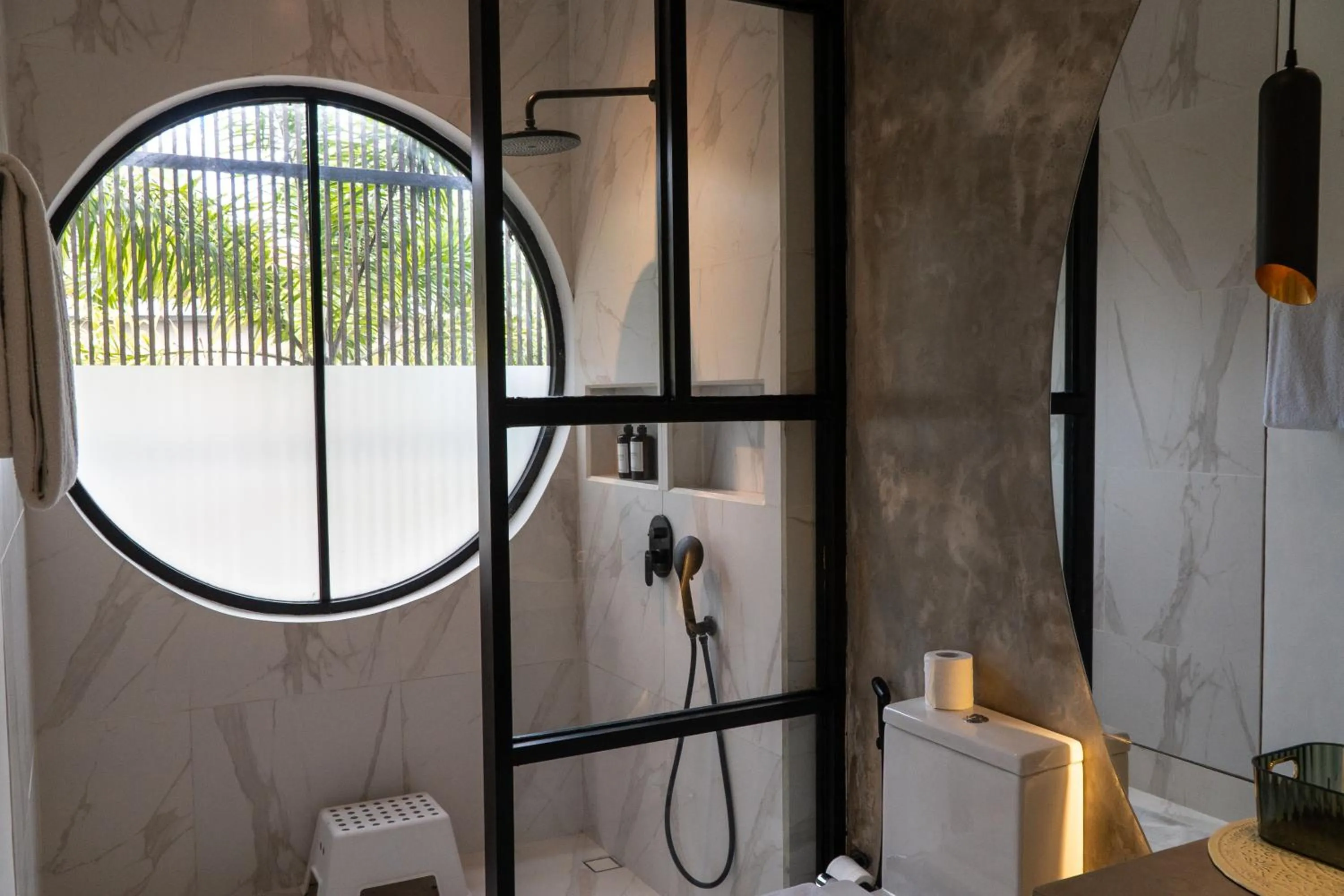Shower in Baliwood Residence Villas by BREIG