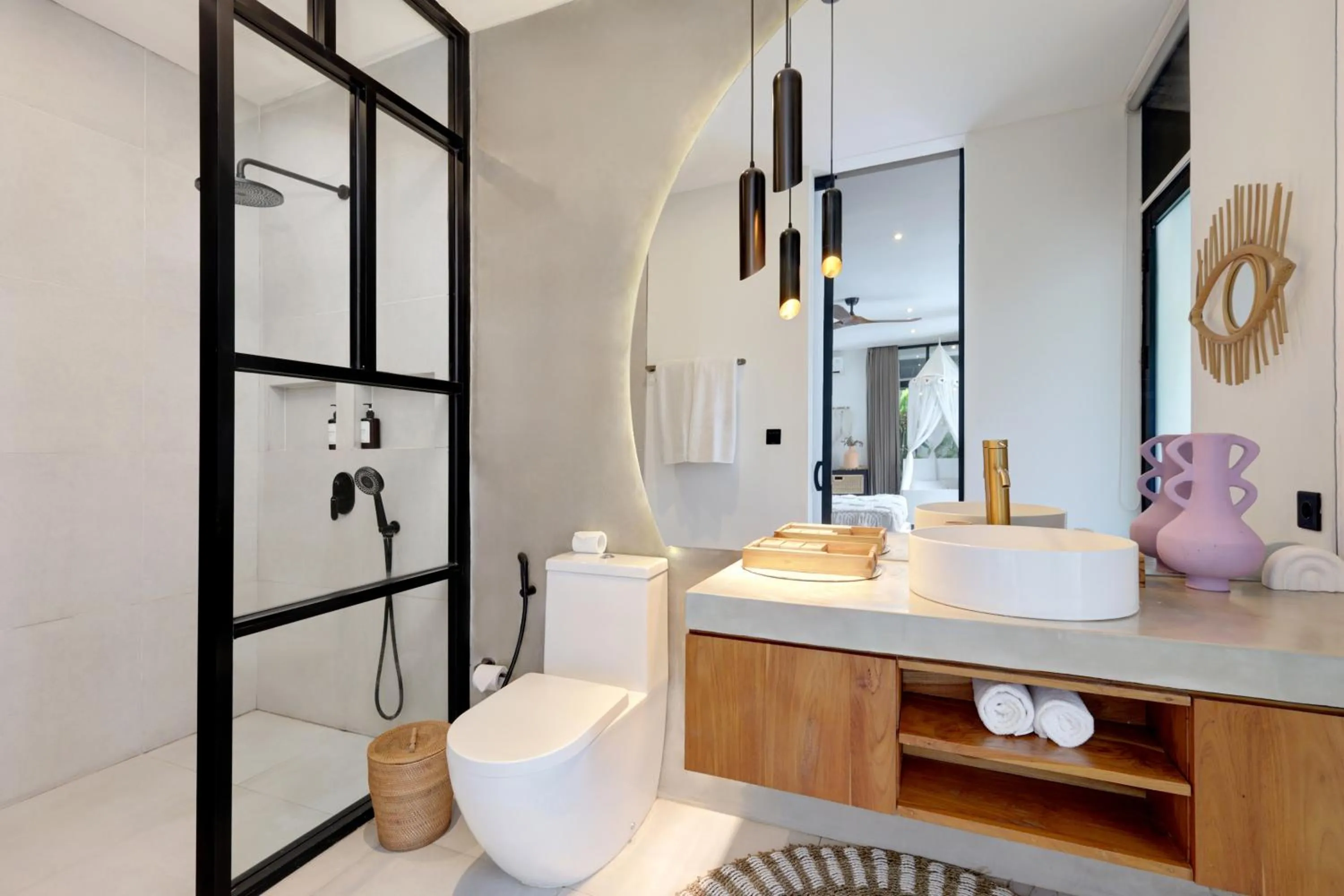 Shower in Baliwood Residence Villas by BREIG