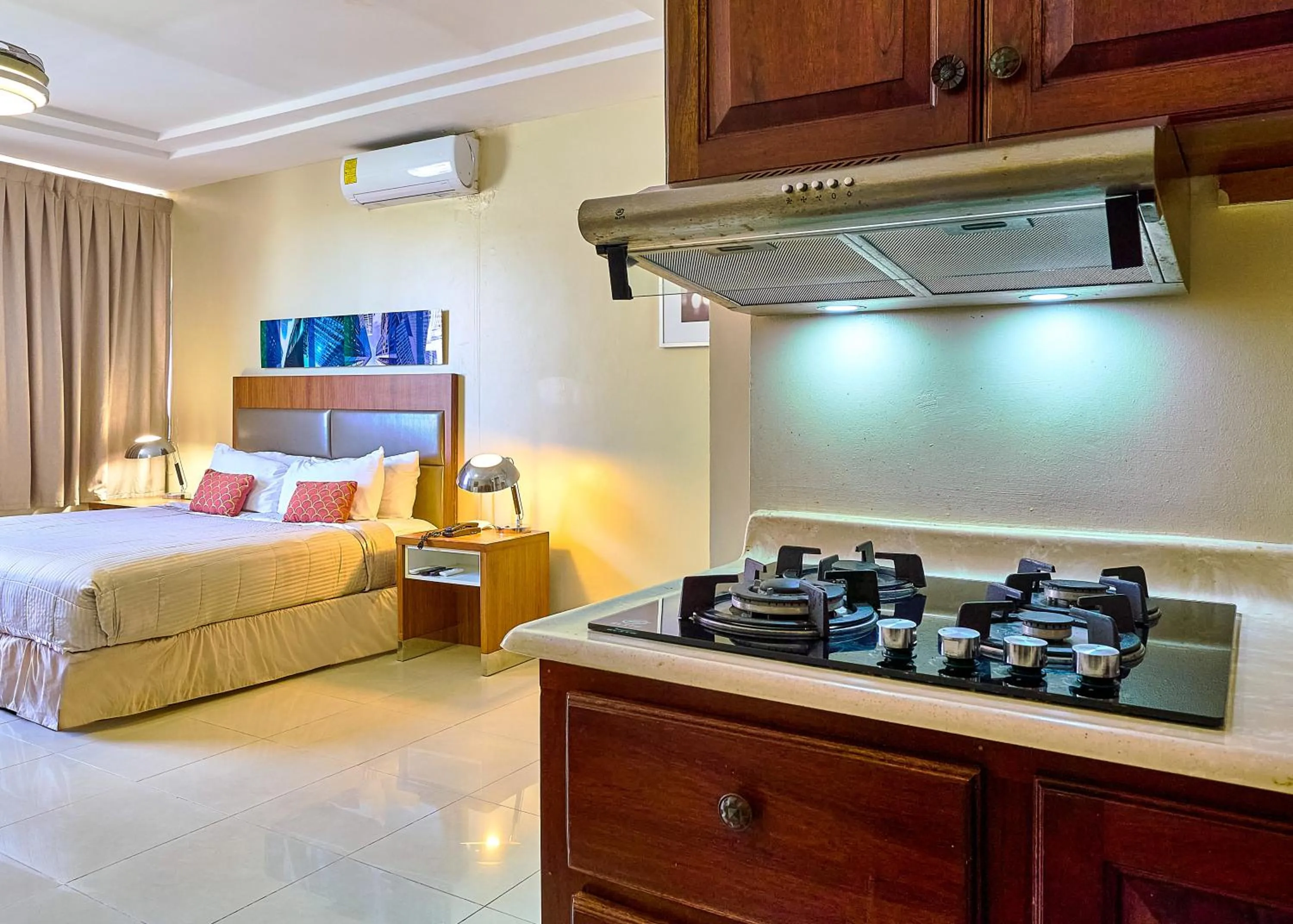 Bed in Hotel Libertad at historic main street