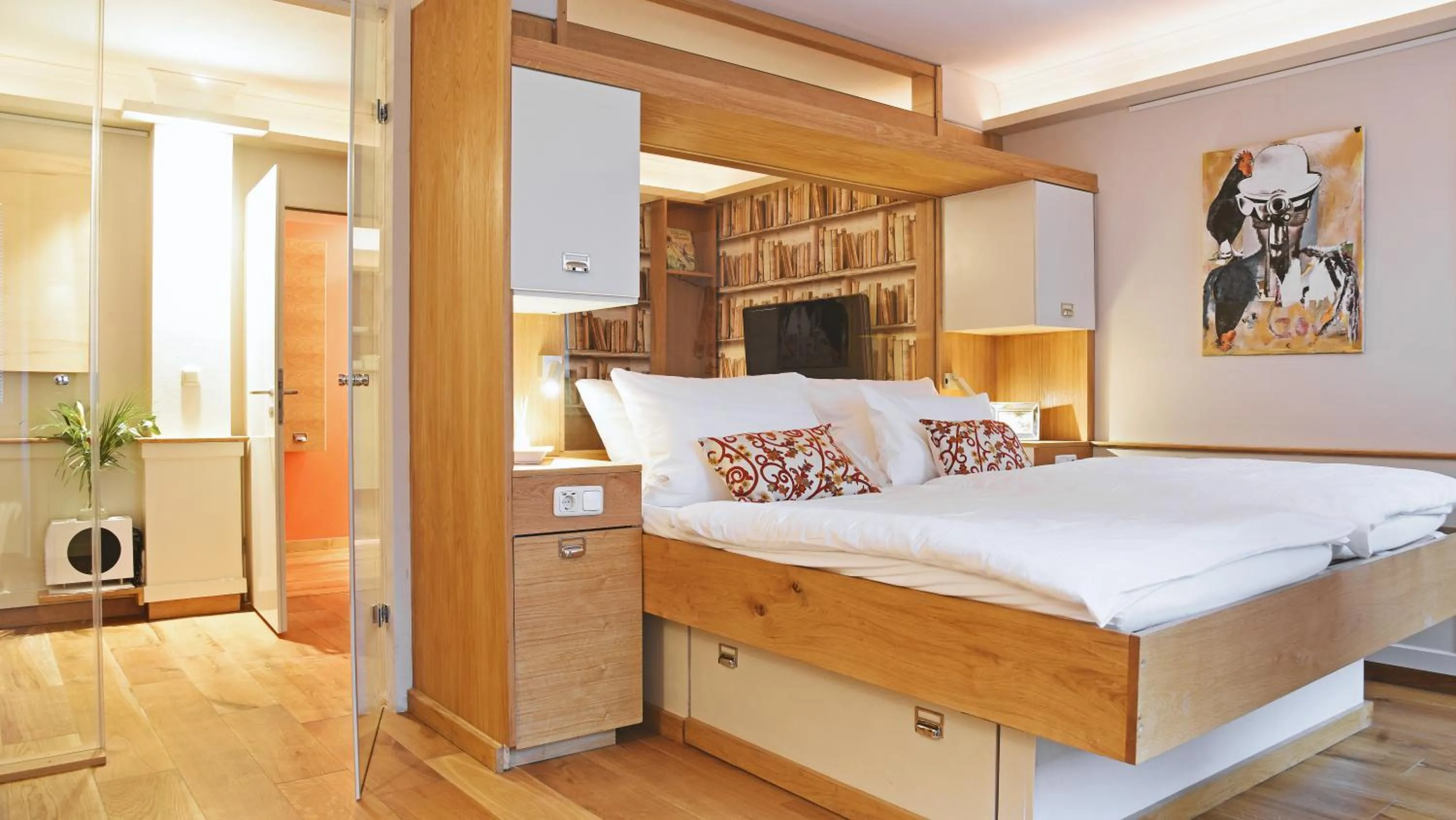 Bed in Rhein Hotel Bacharach und Stübers Restaurant