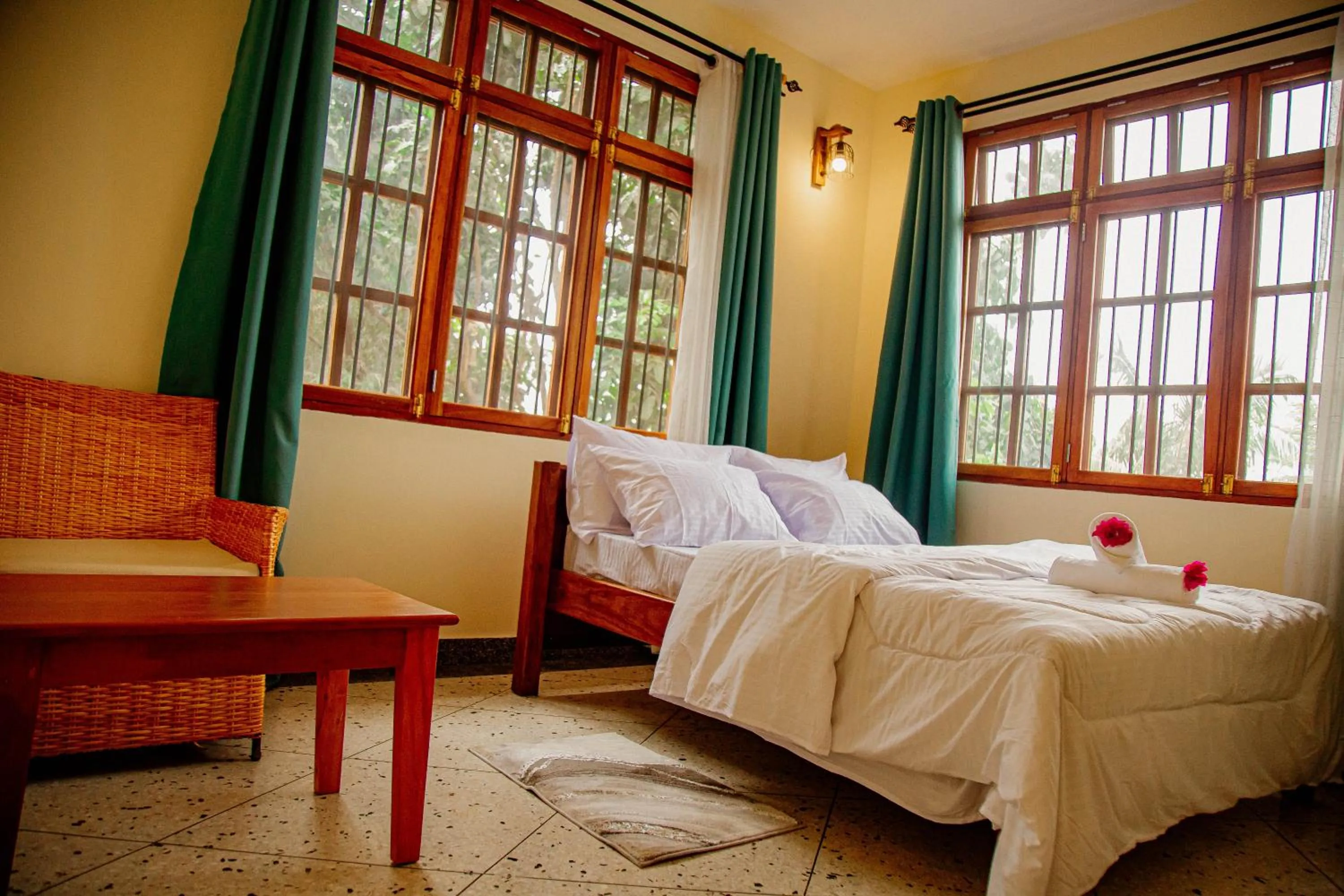 Bed in Bamboo Village