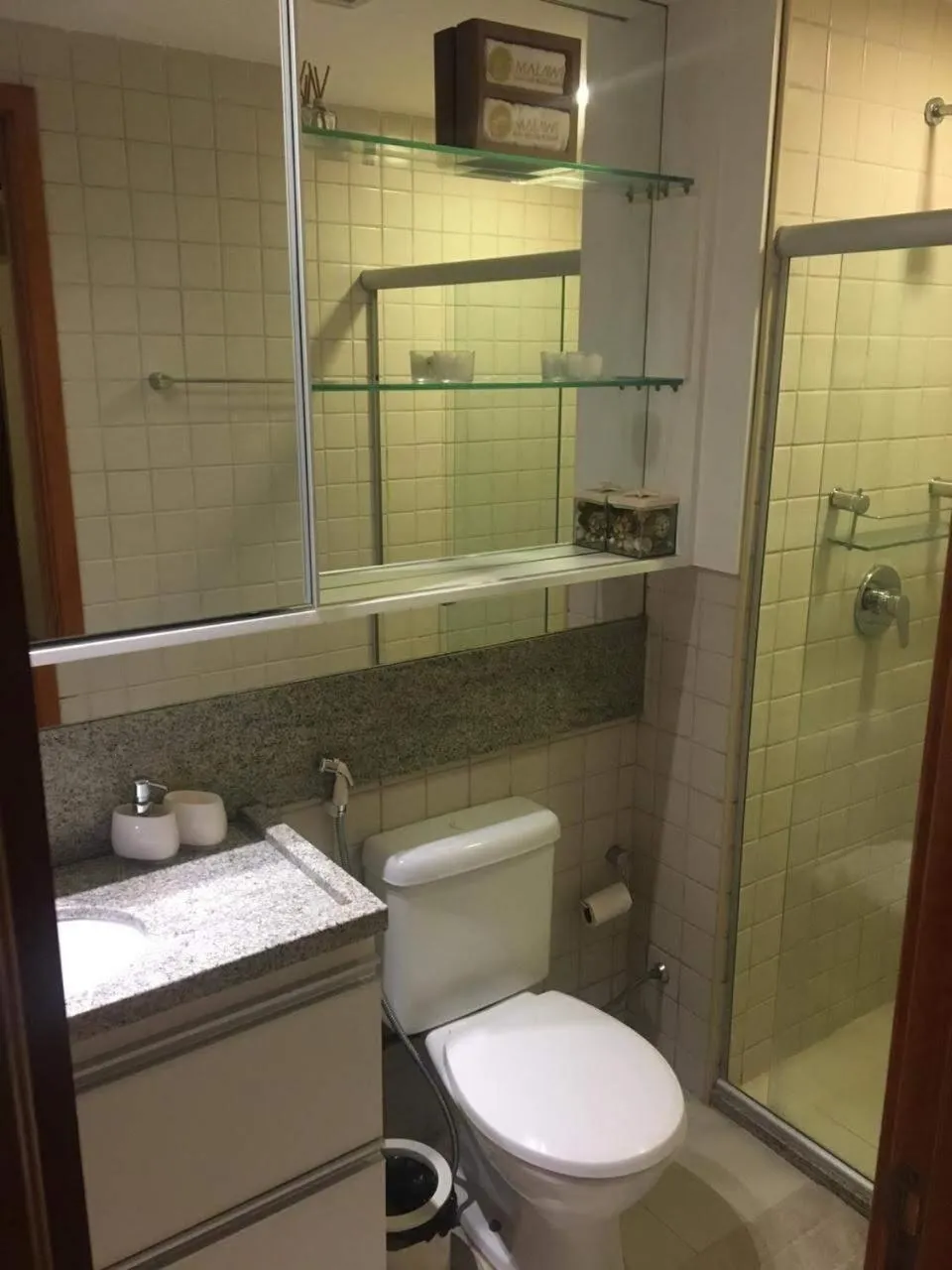 Shower in Flat no Malawi Resort 203 B em Muro Alto, Porto de Galinhas