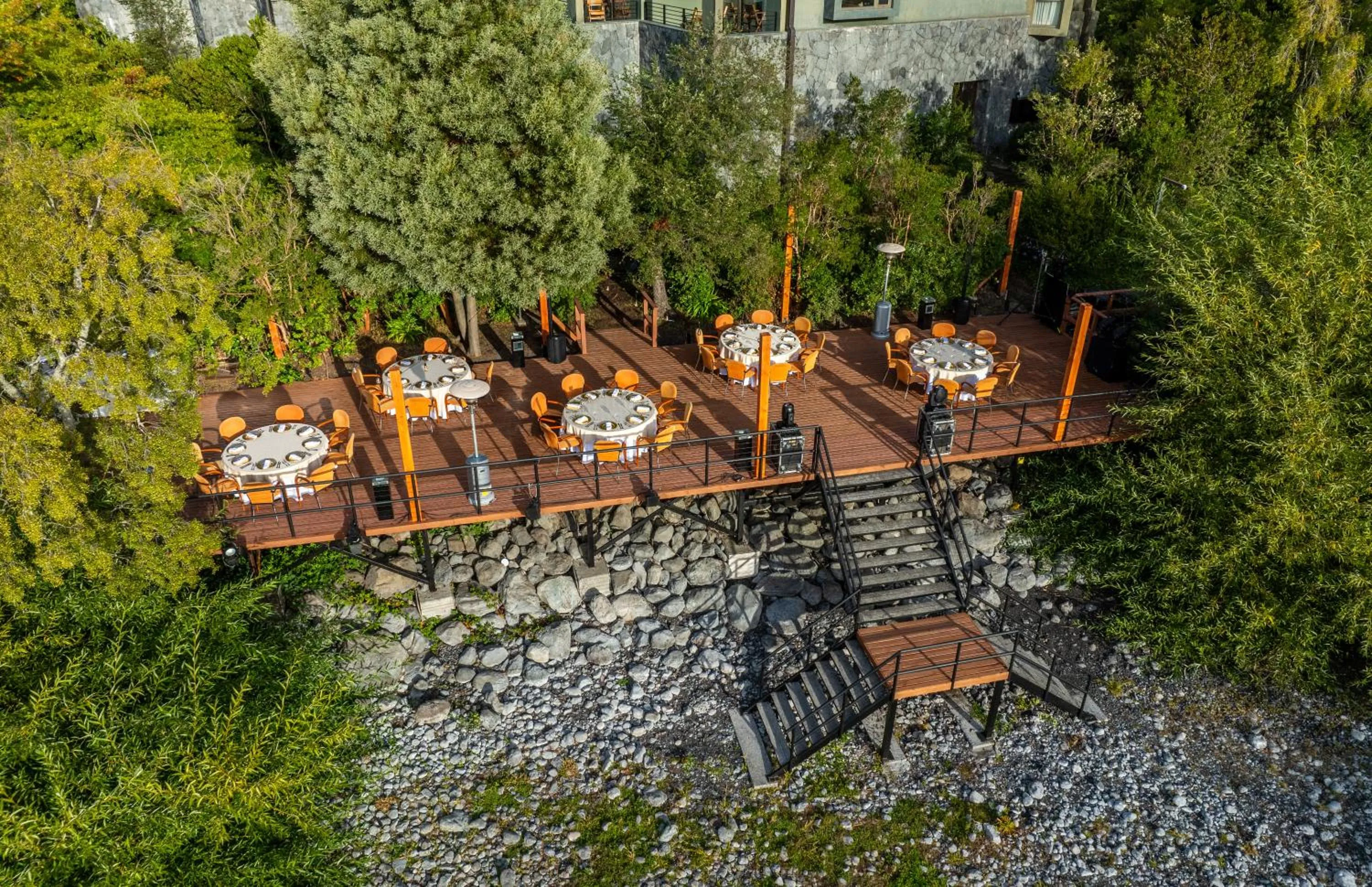 Patio in Park Lake Luxury Hotel