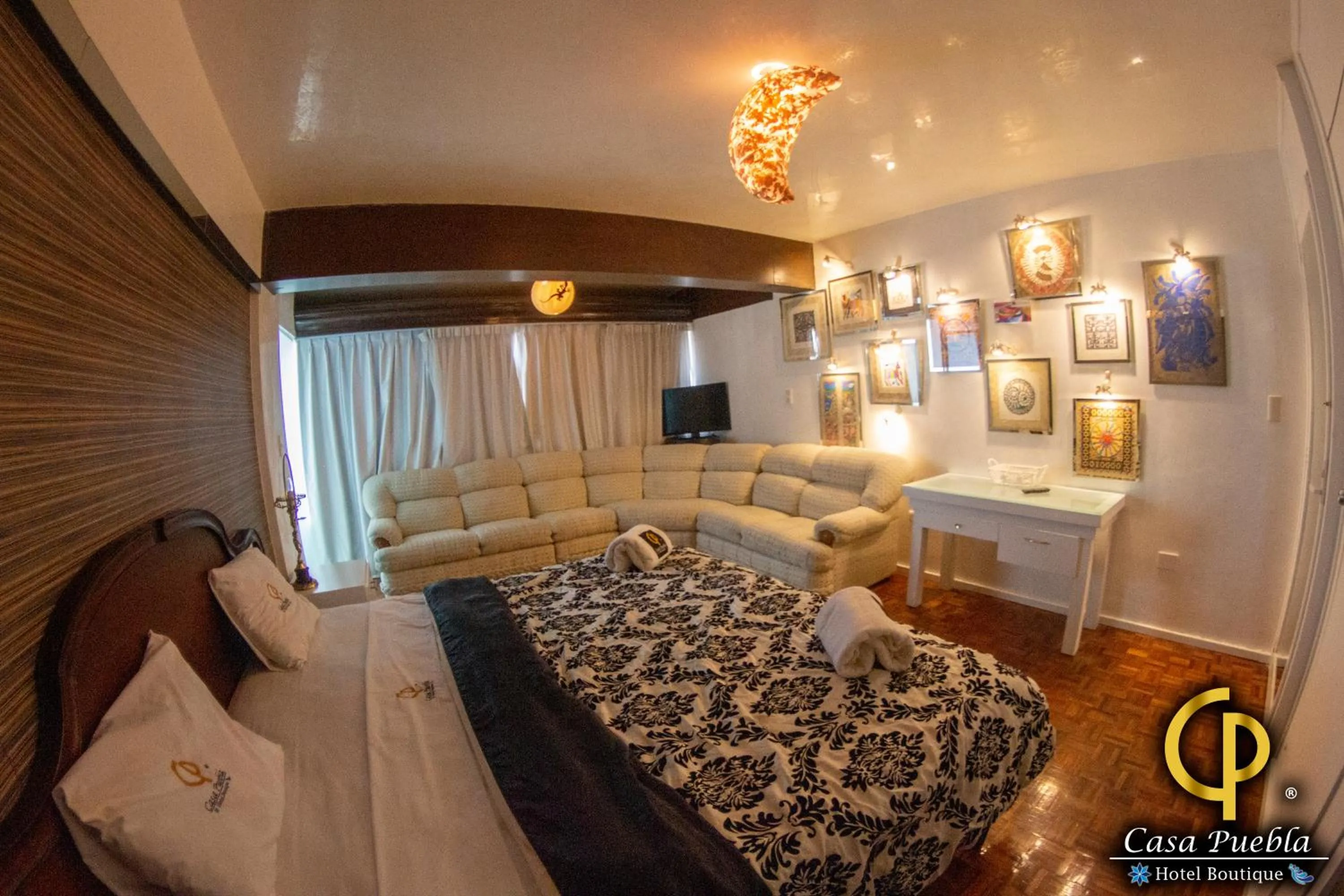 Bed in Hotel Temático Casa Puebla