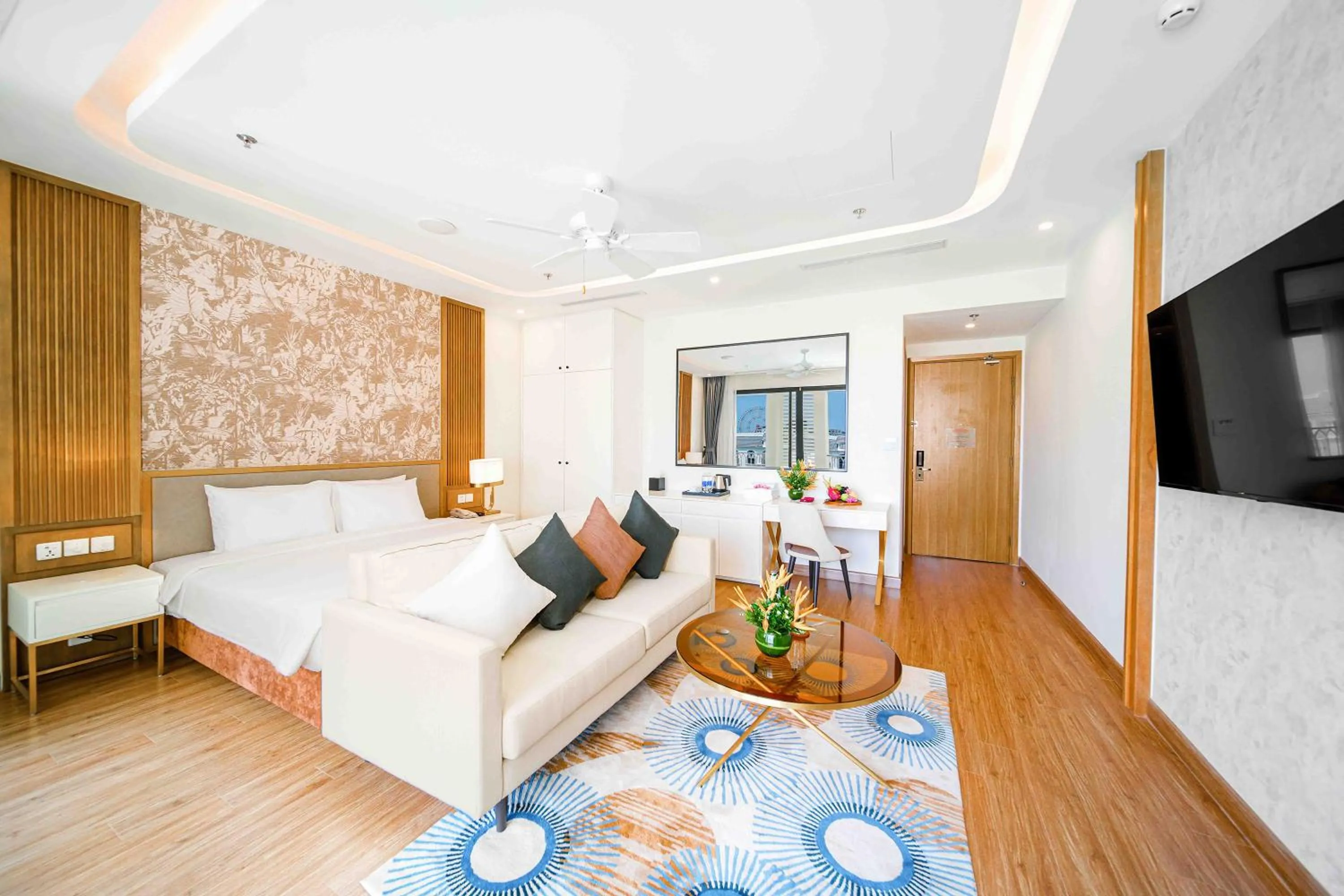 Bed in Wyndham Garden Grandworld Phu Quoc