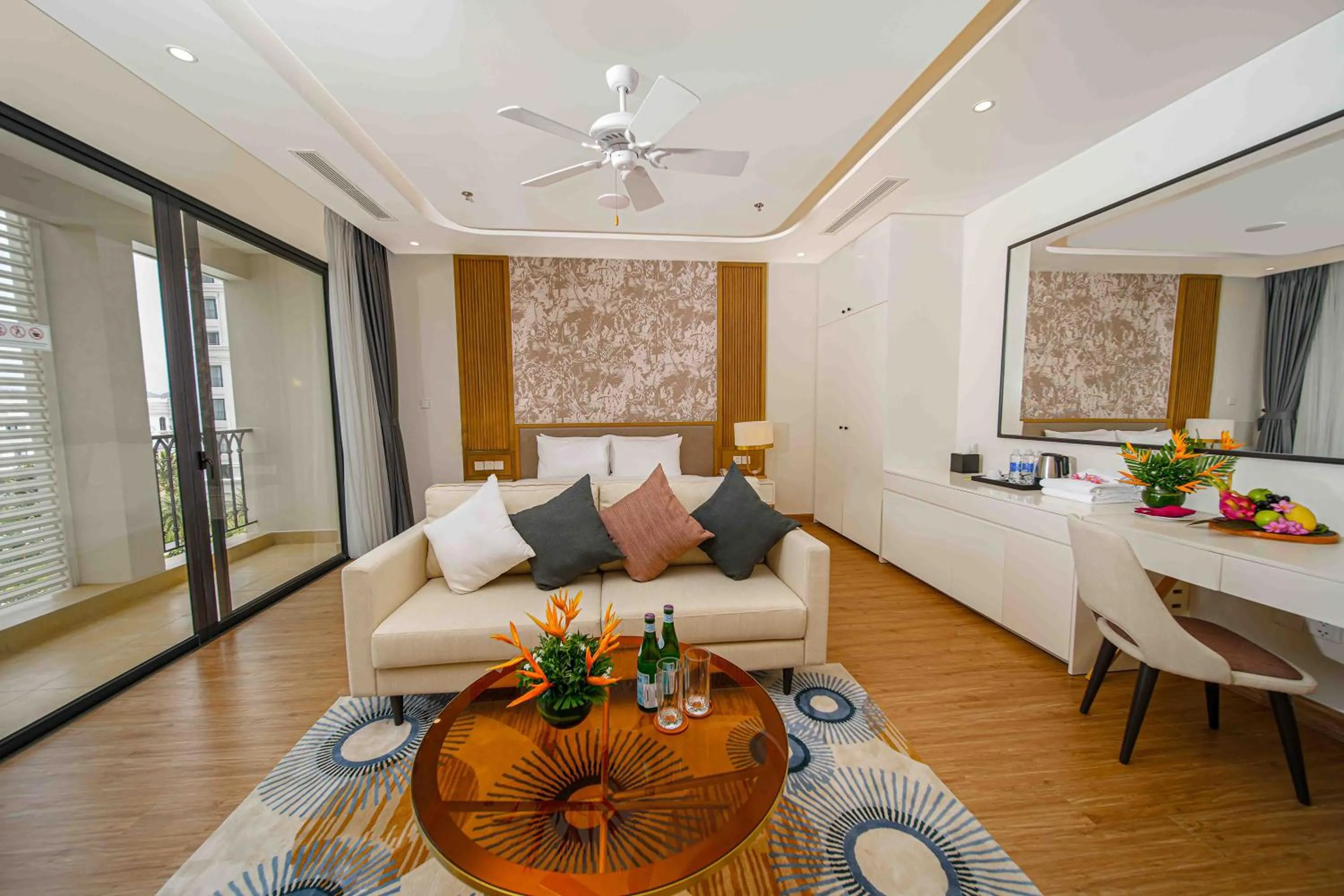 Bed in Wyndham Garden Grandworld Phu Quoc