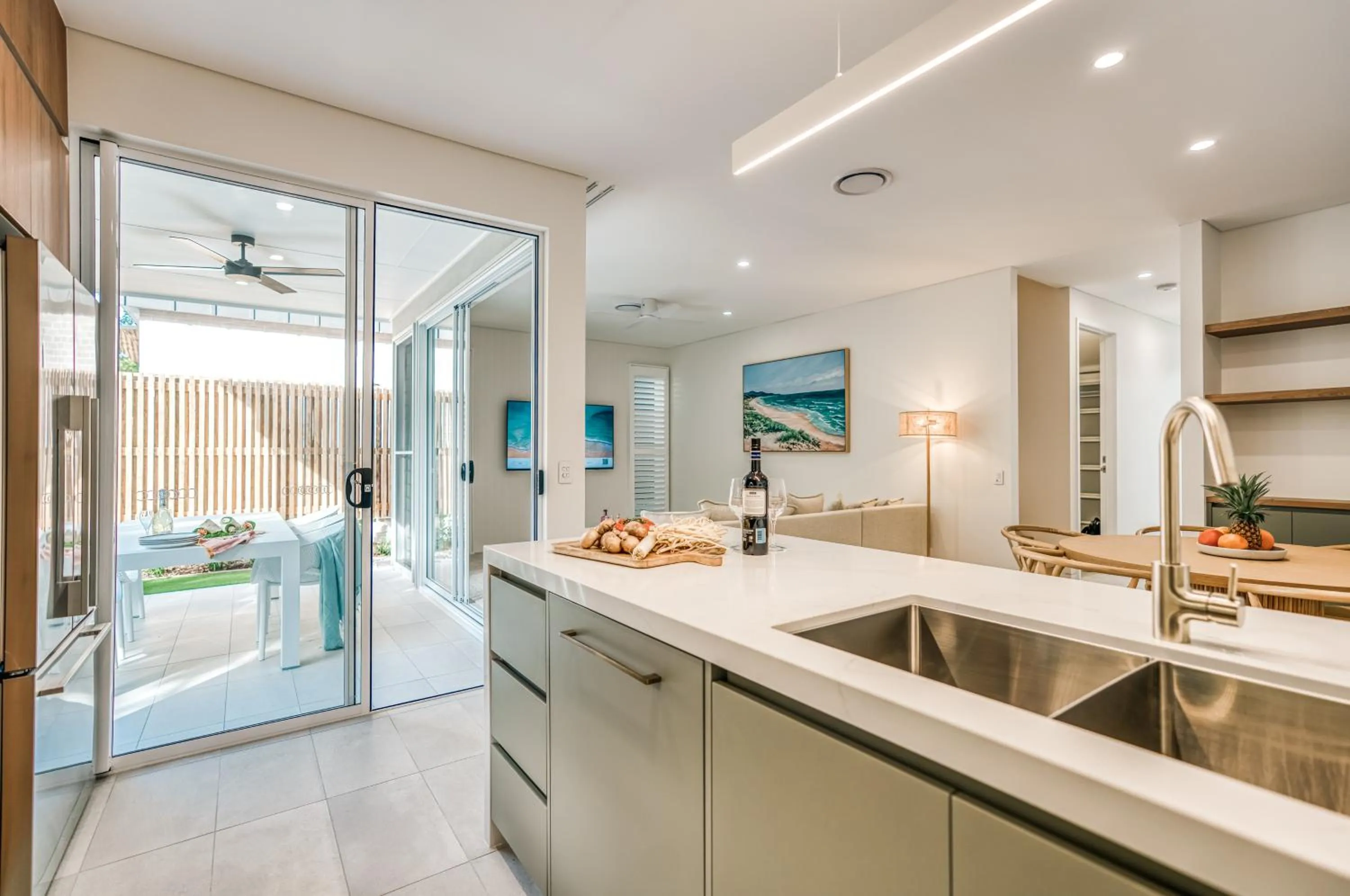 Kitchen or kitchenette in Essence Peregian Beach