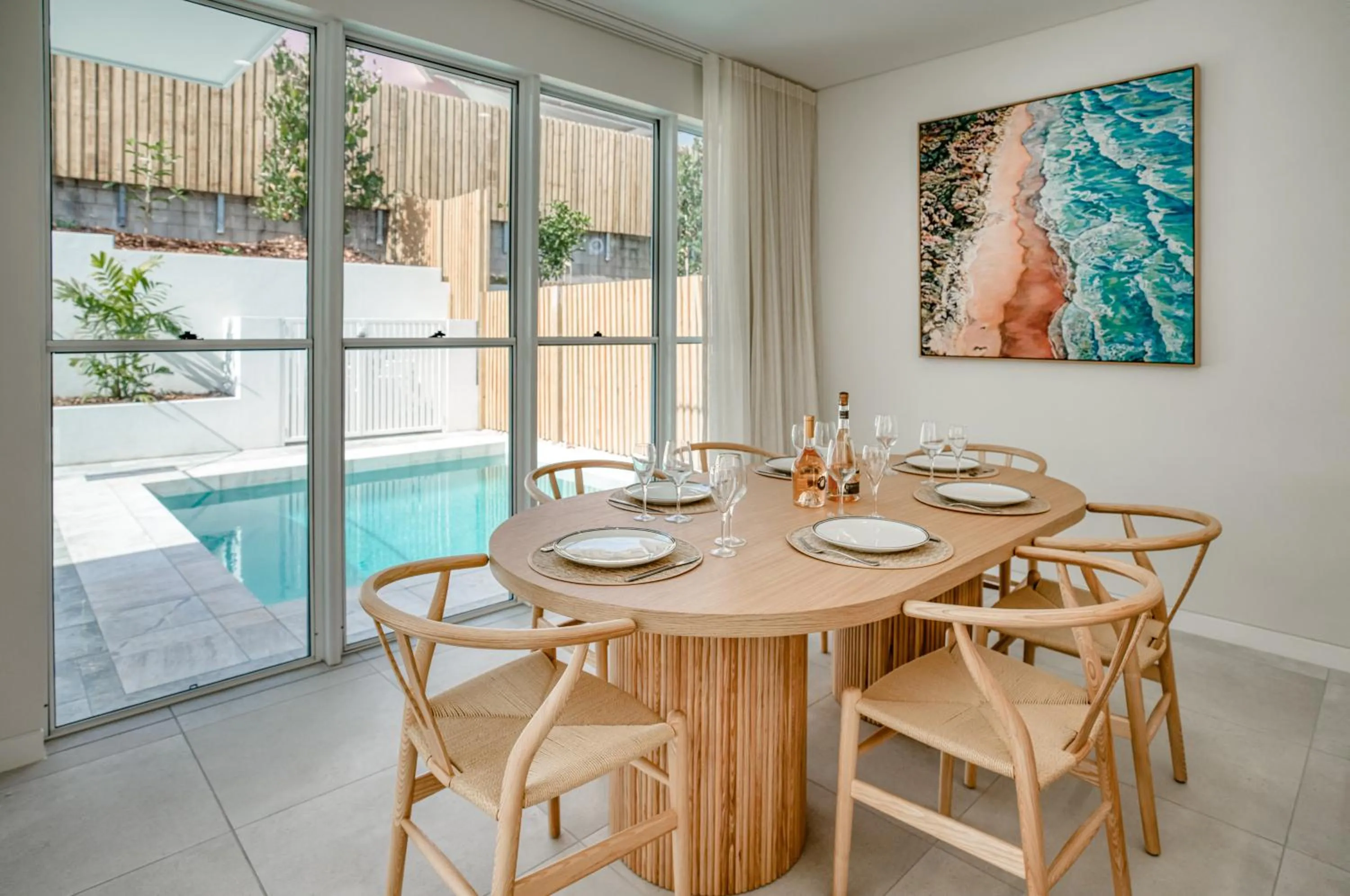 Dining area in Essence Peregian Beach