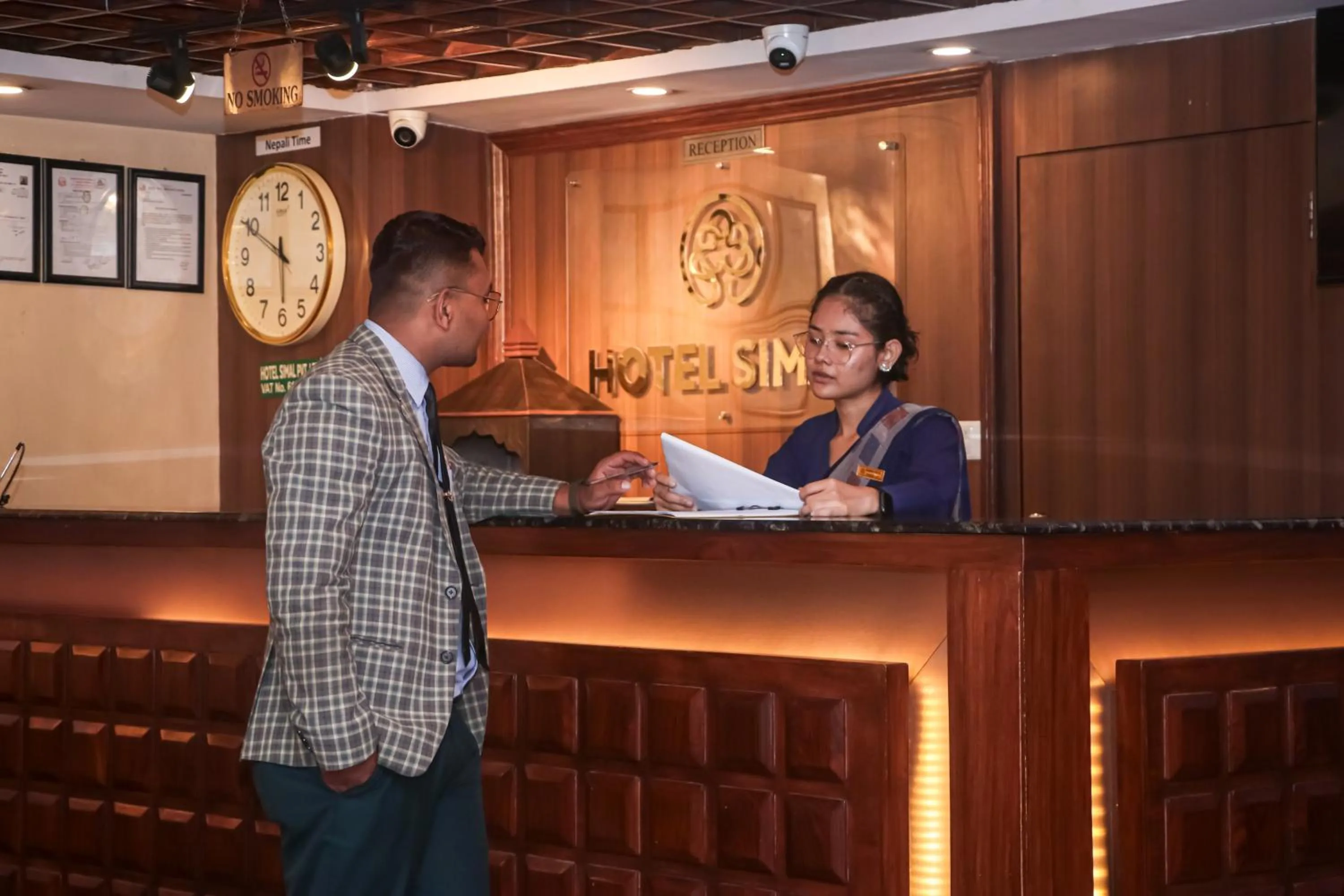 Lobby or reception in Hotel Simal